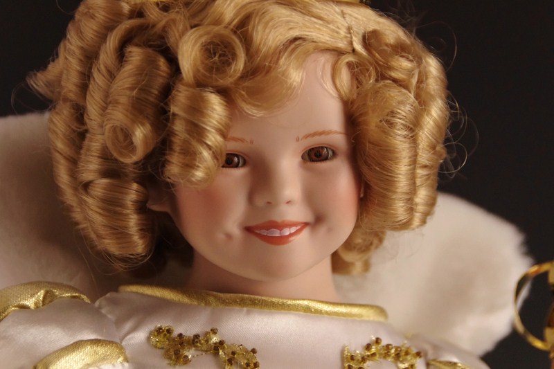 Danbury Mint Porcelain 'Shirley Temple' Doll, in Princess dress and crown