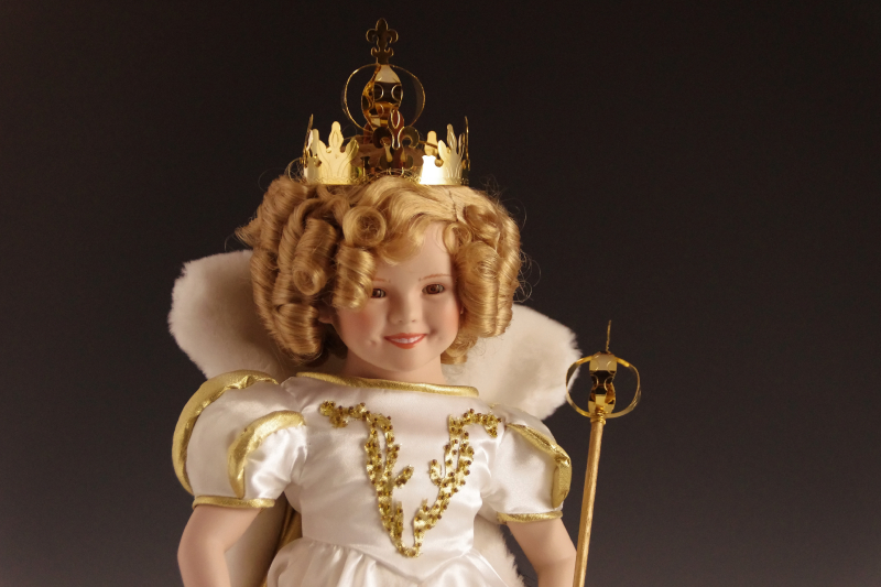 Danbury Mint Porcelain 'Shirley Temple' Doll, in Princess dress and crown