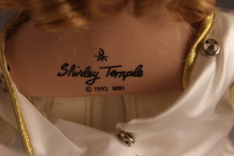 Danbury Mint Porcelain 'Shirley Temple' Doll, in Princess dress and crown