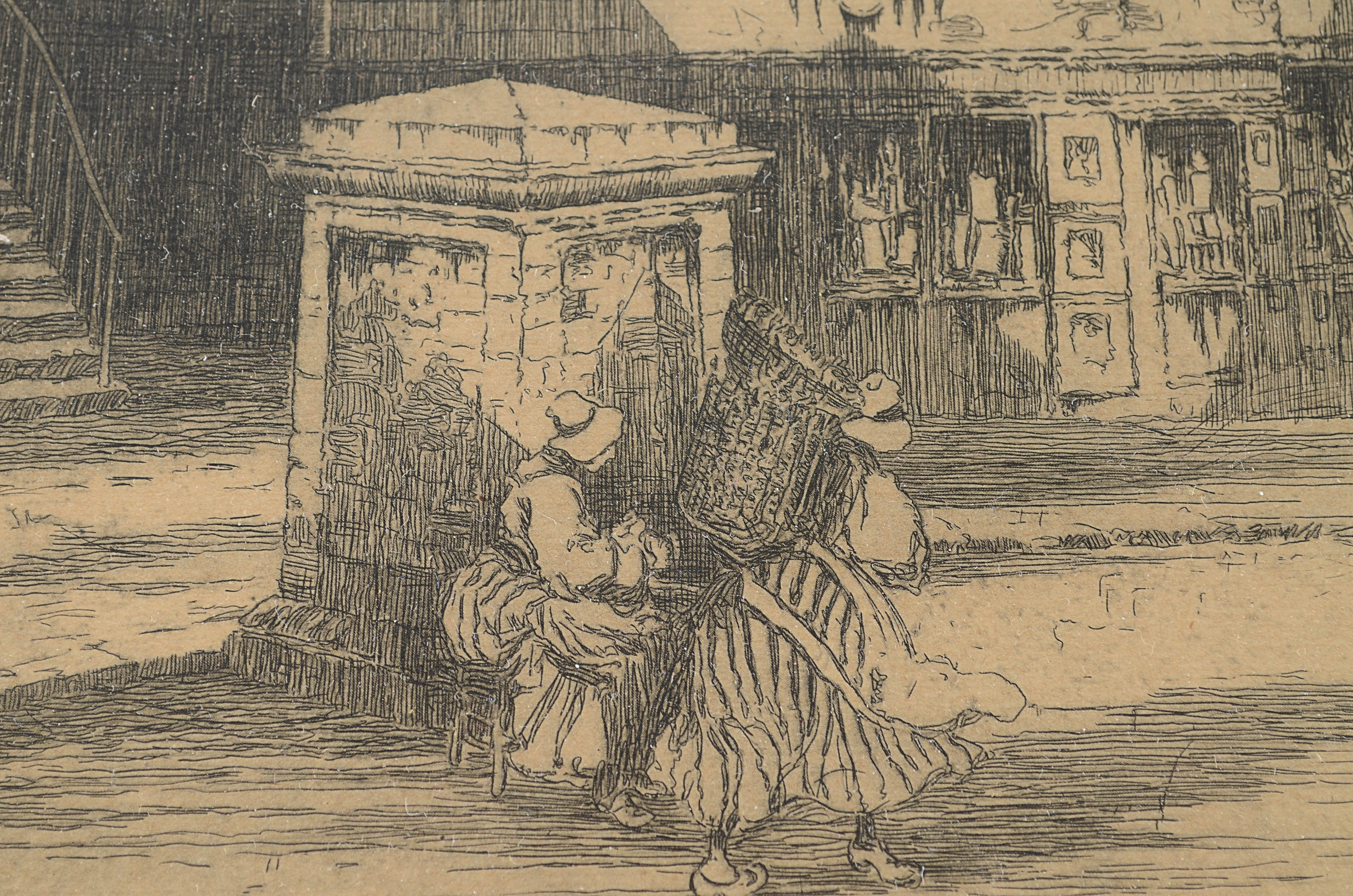 Vintage Framed Print of "John Knox House"