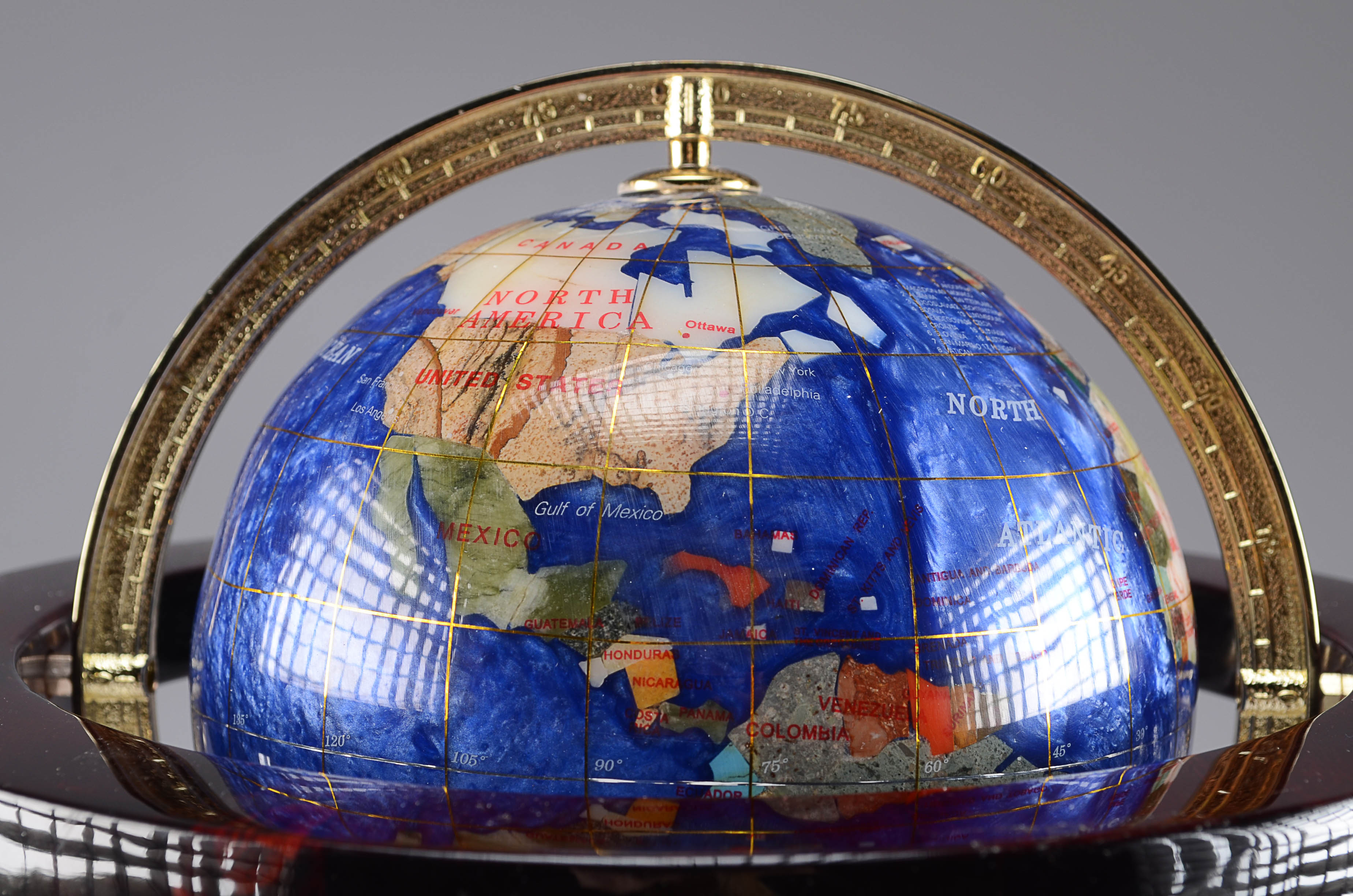 Lapis World Globe Clock