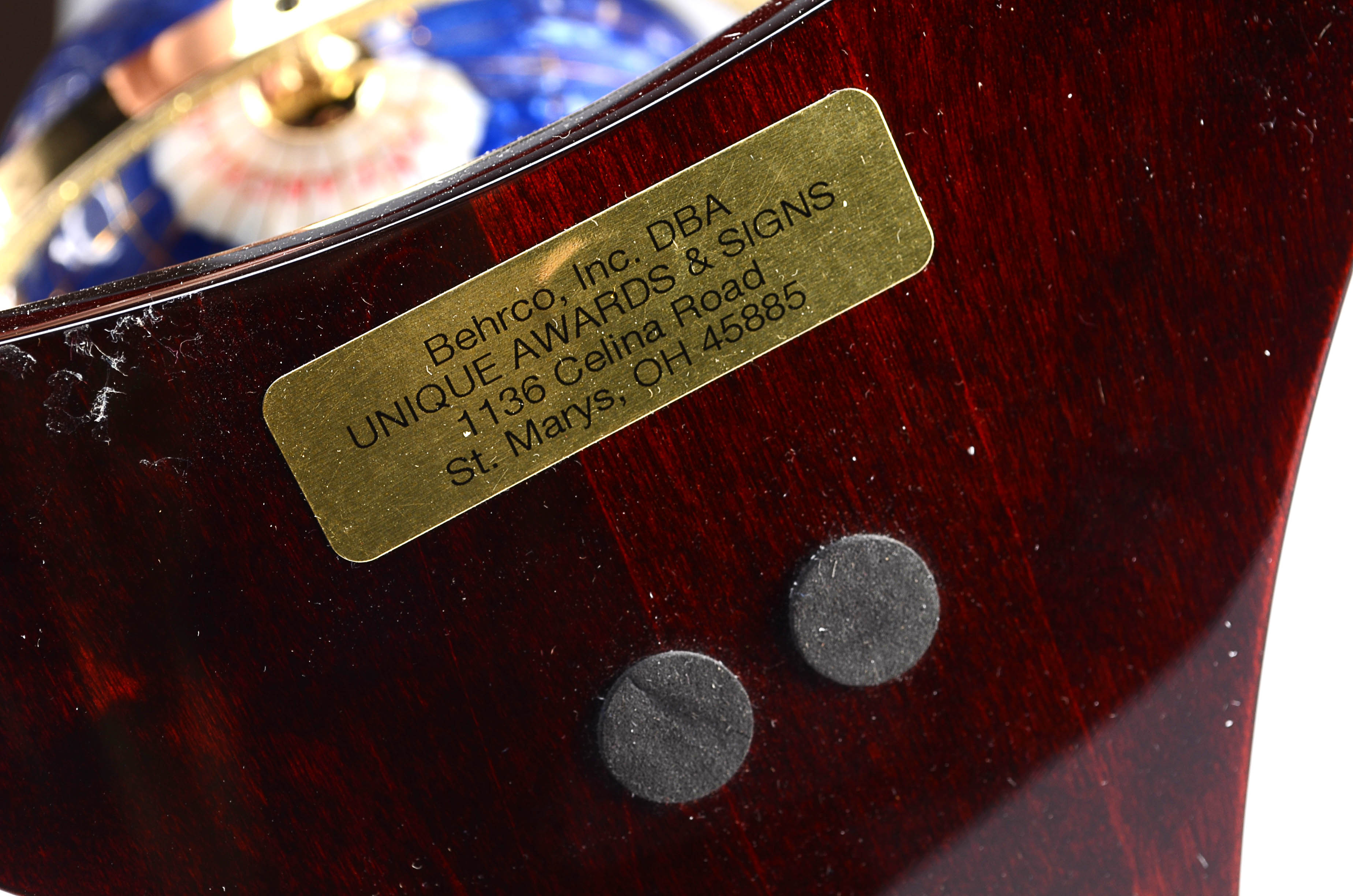 Lapis World Globe Clock