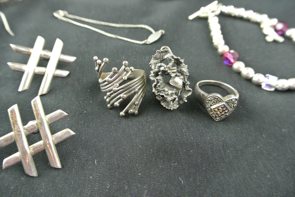 Sterling and Fashion Silver Jewelry