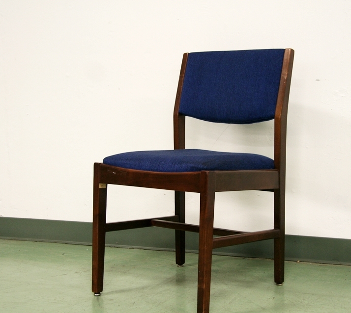 Danish Modern Style Walnut Frame Chair
