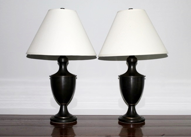 Pair of Pottery Barn Urn Shaped Table Lamp 