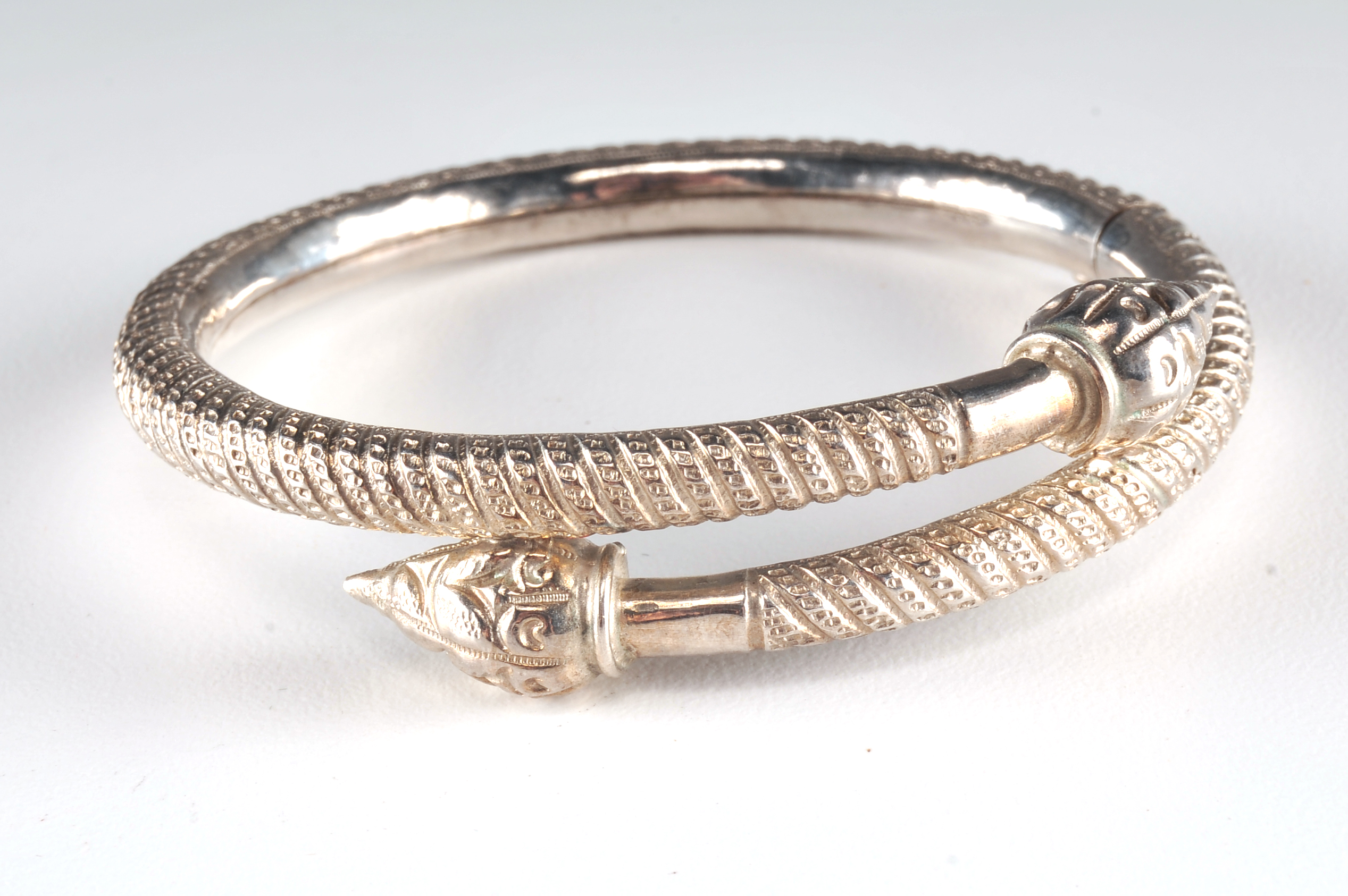 India Silver Plate Twist Bracelet