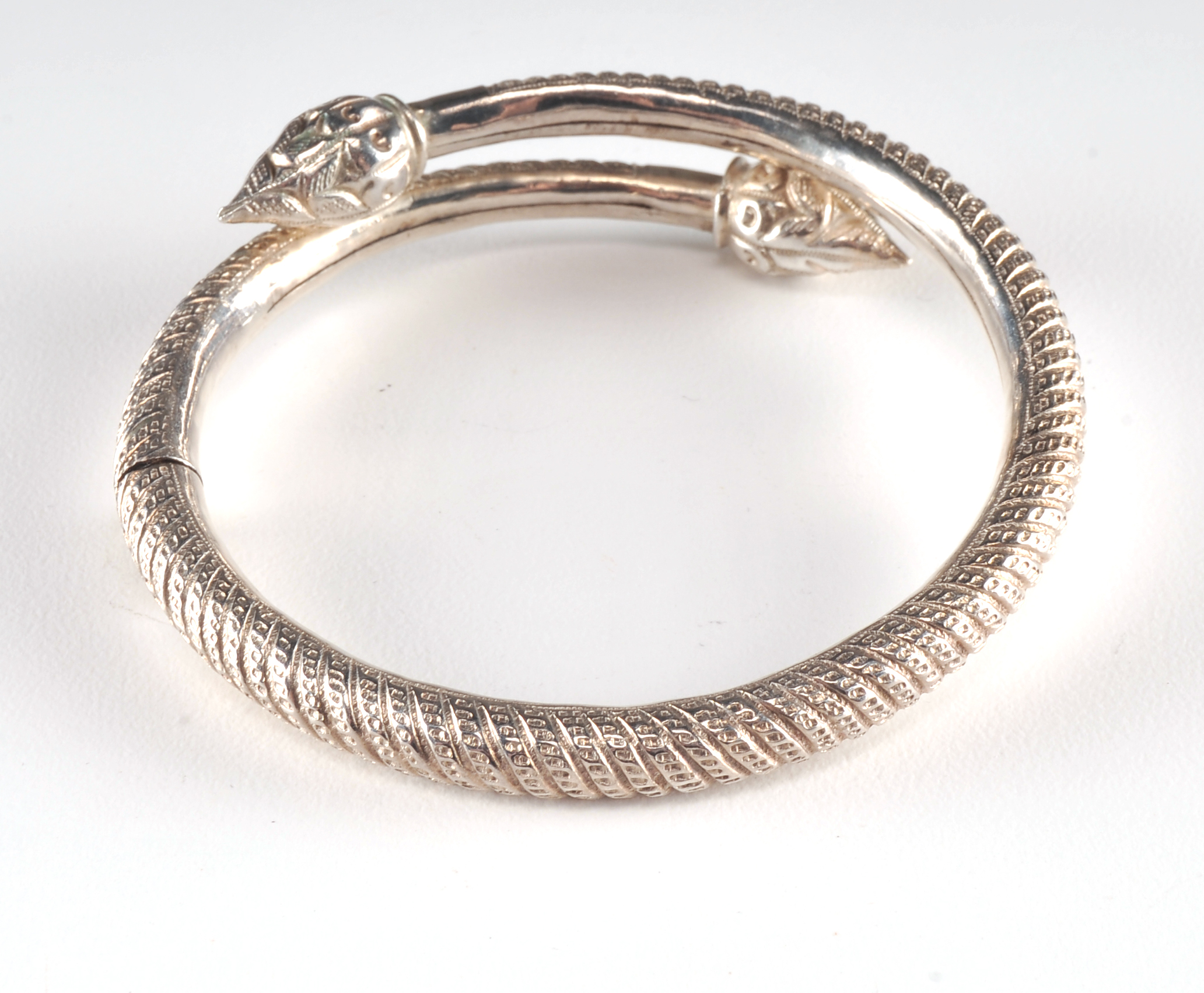 India Silver Plate Twist Bracelet