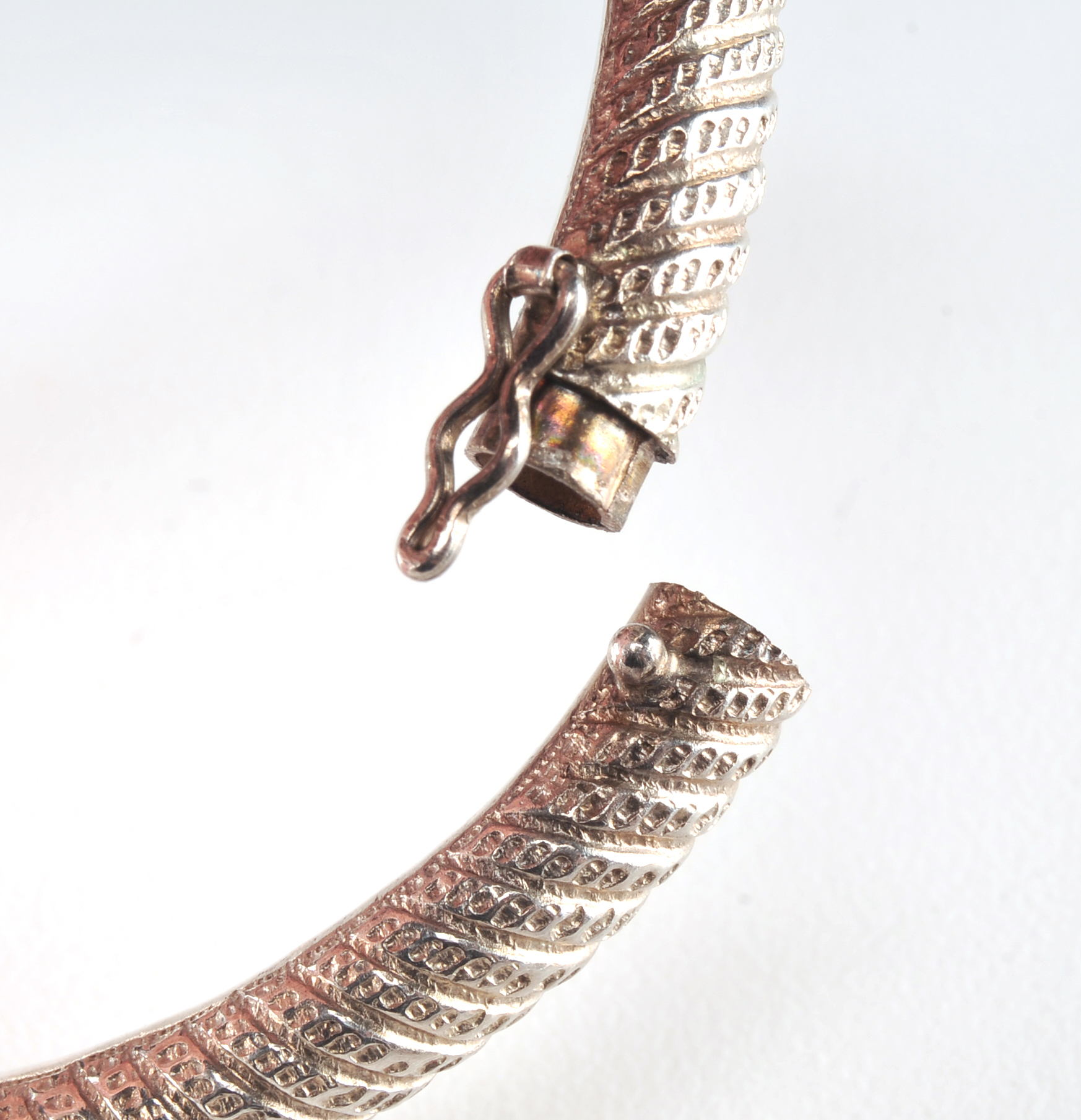 India Silver Plate Twist Bracelet