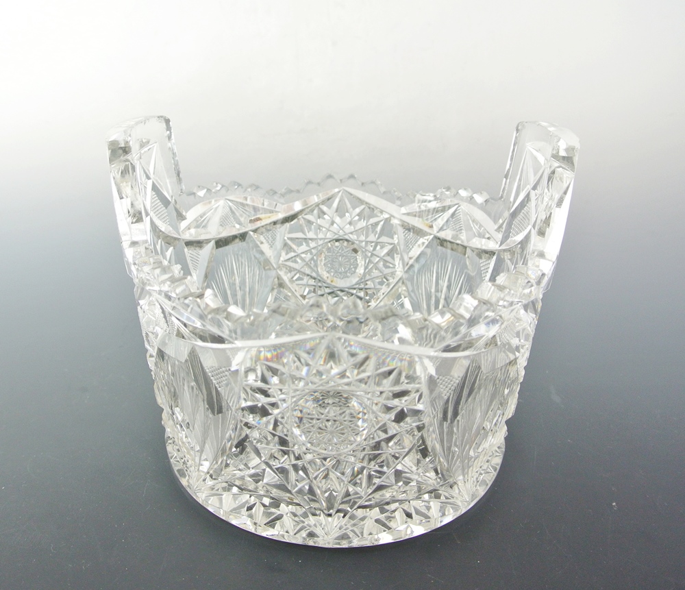 Antique Hobstar Bowl with Bell