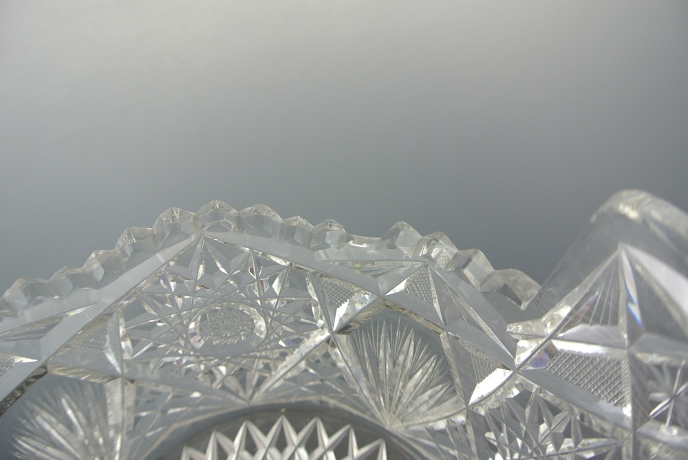 Antique Hobstar Bowl with Bell