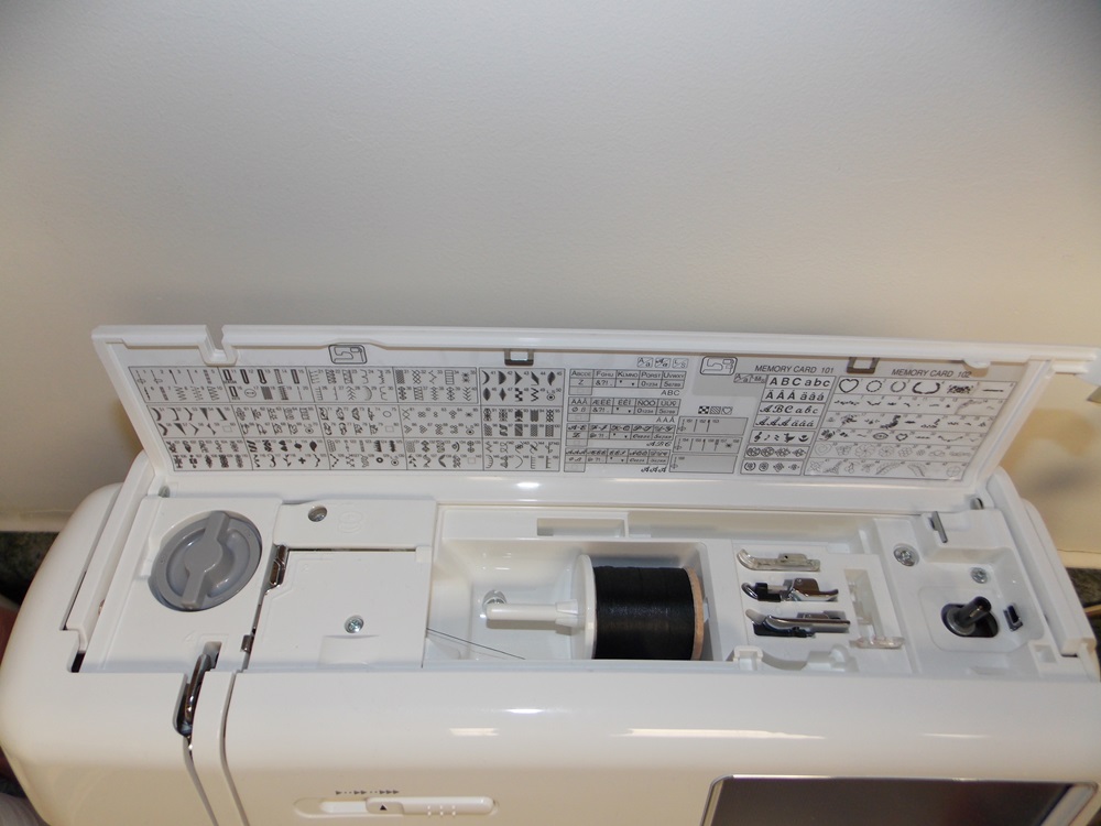 Janome Memory Craft 9000 Sewing Machine and Supplies