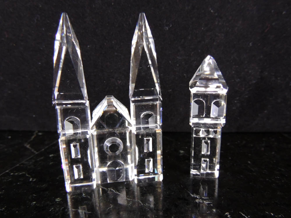 Swarovski Crystal City Miniature Buildings
