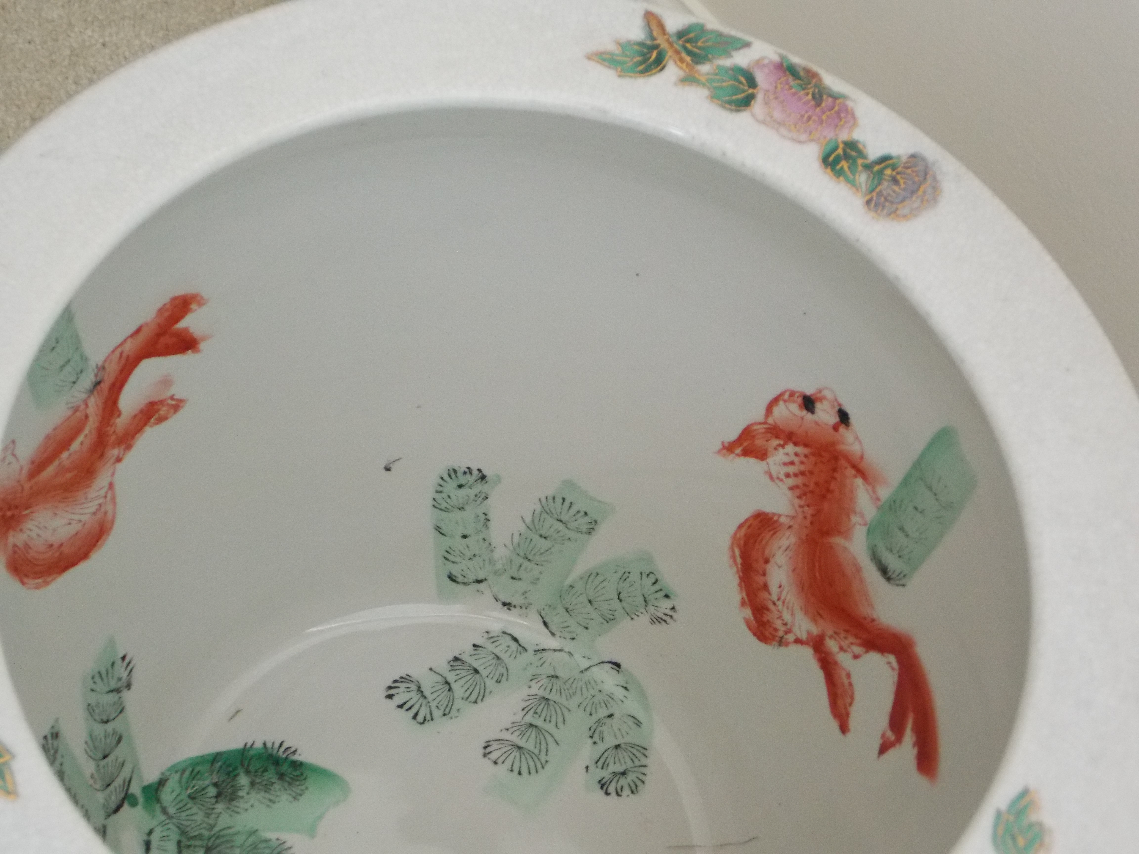 Large Ceramic  Fish Pot