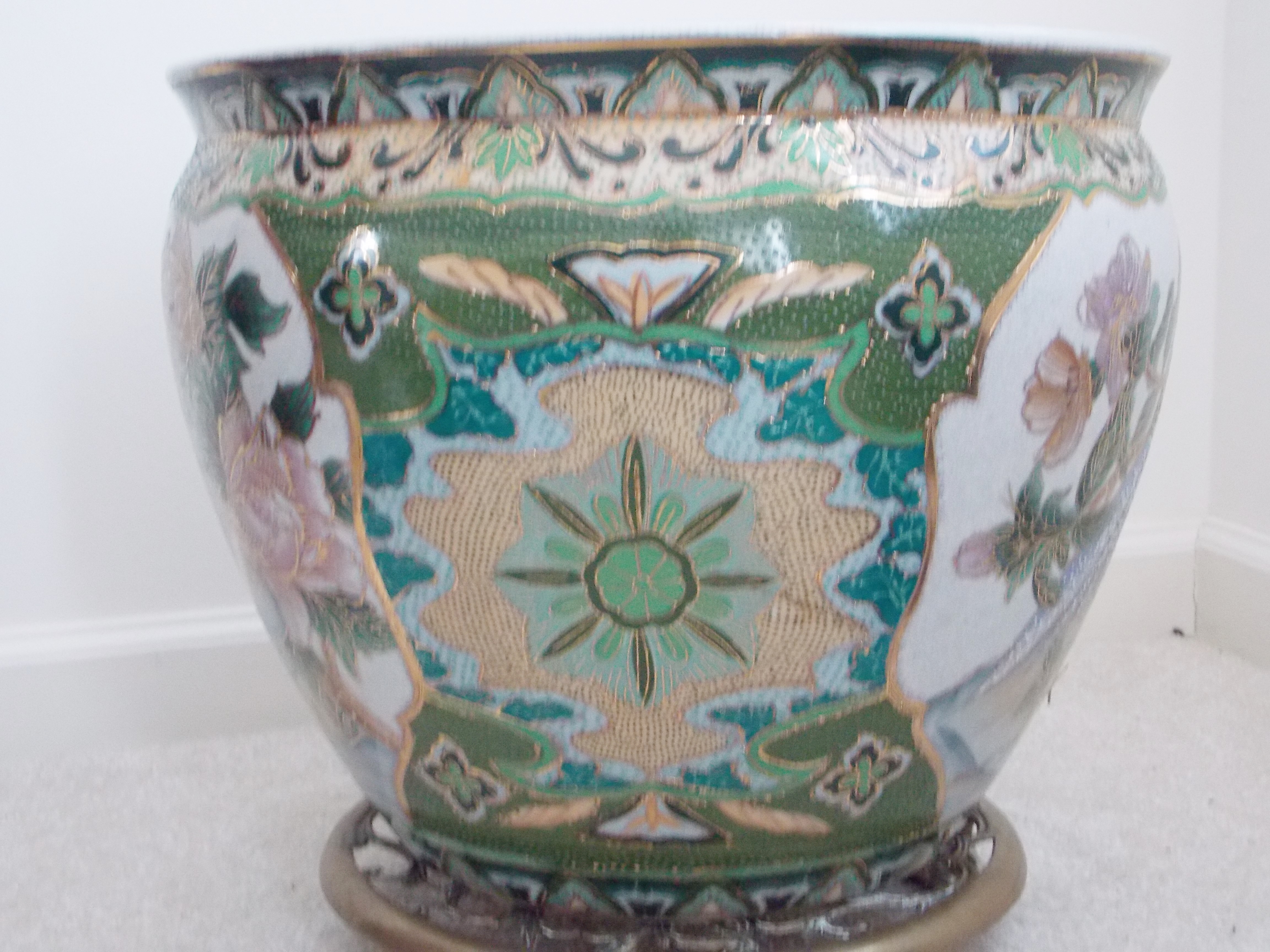 Large Ceramic  Fish Pot