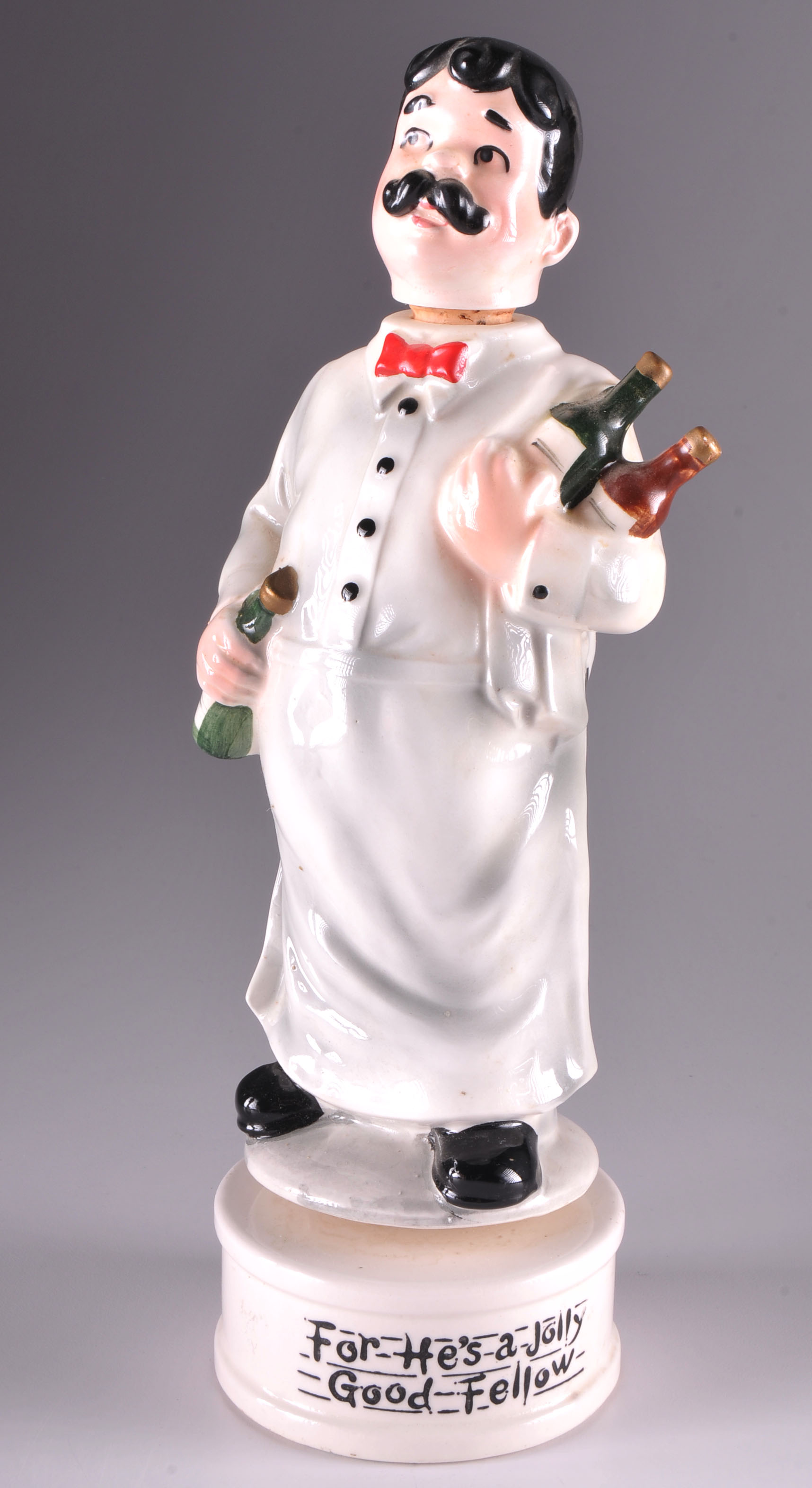 Pair of Vintage Wind Up Decanters