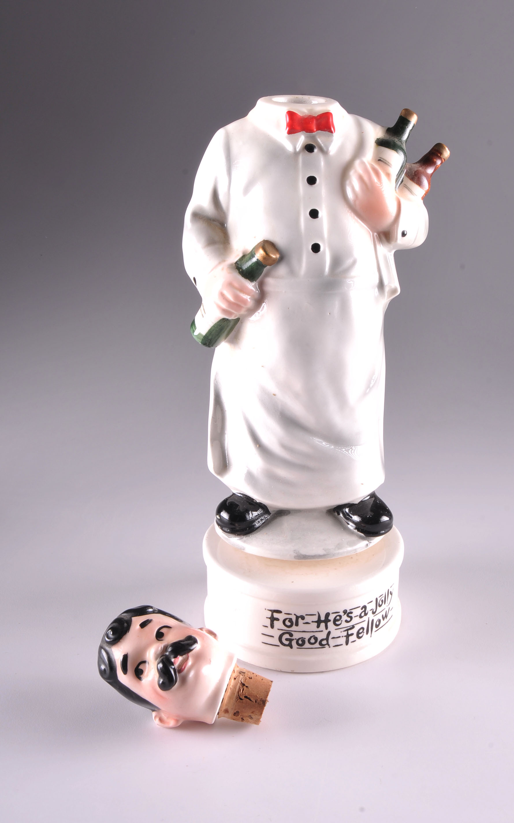 Pair of Vintage Wind Up Decanters