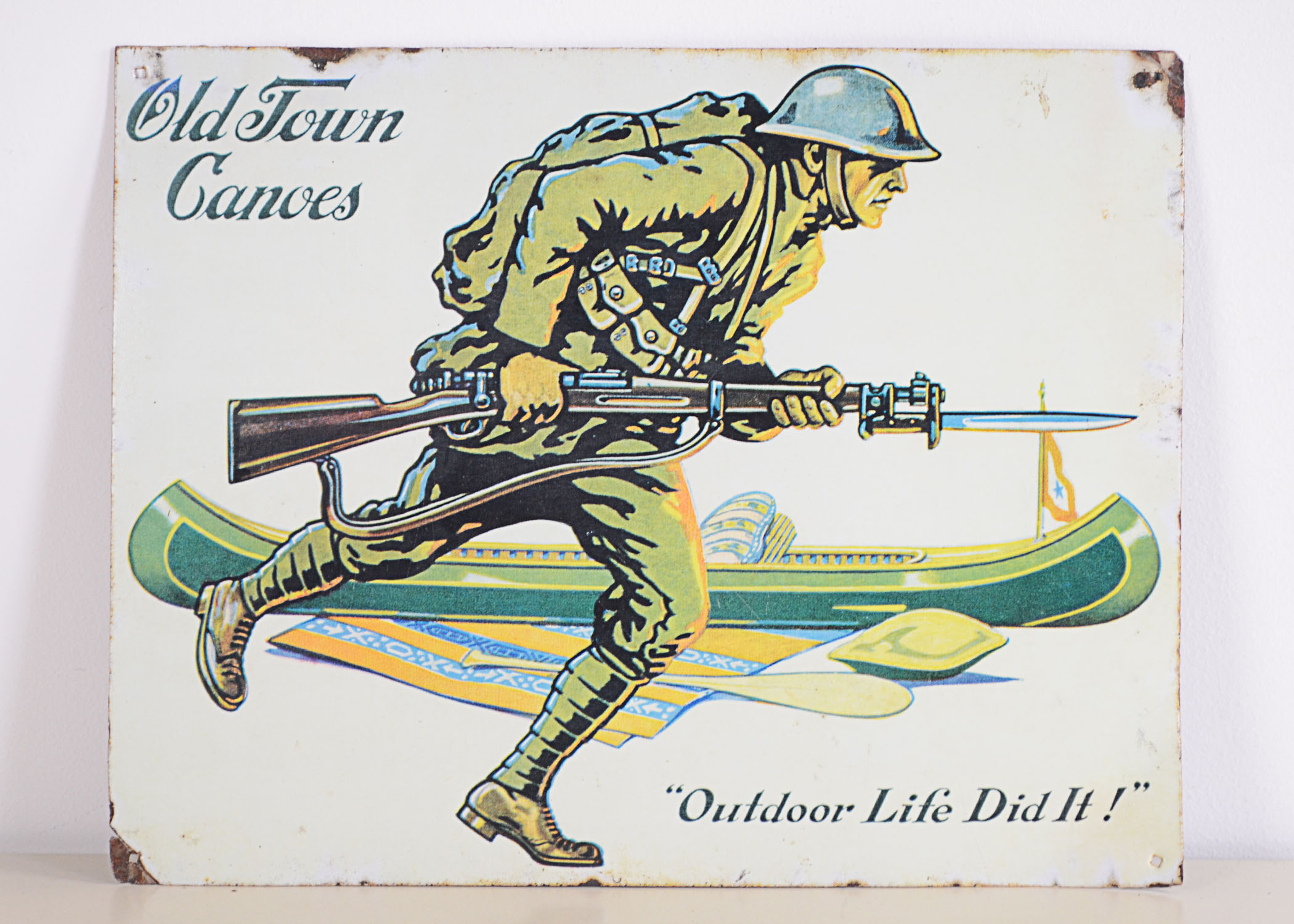 Old Town Canoes Reproduction Sign