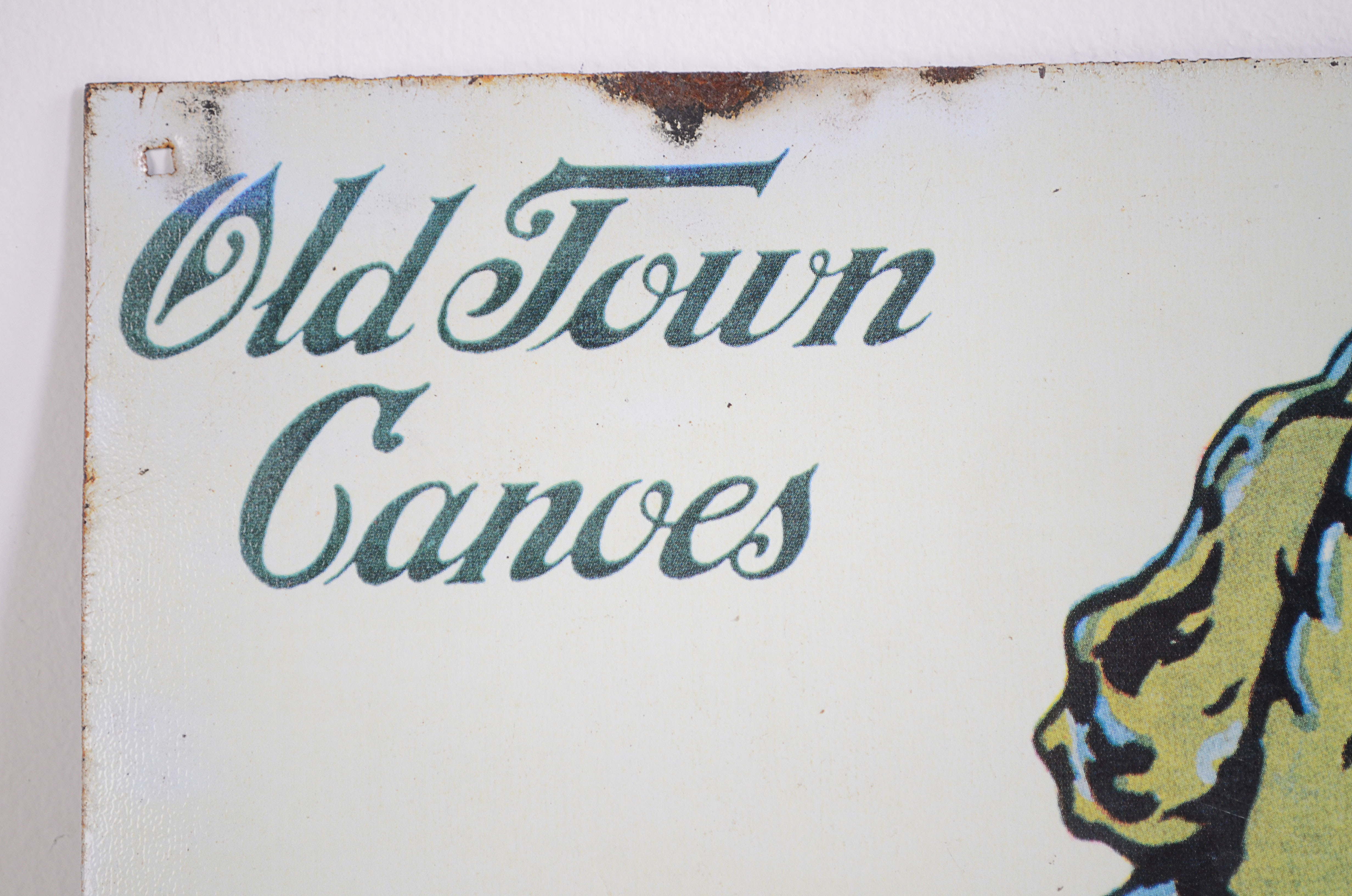 Old Town Canoes Reproduction Sign