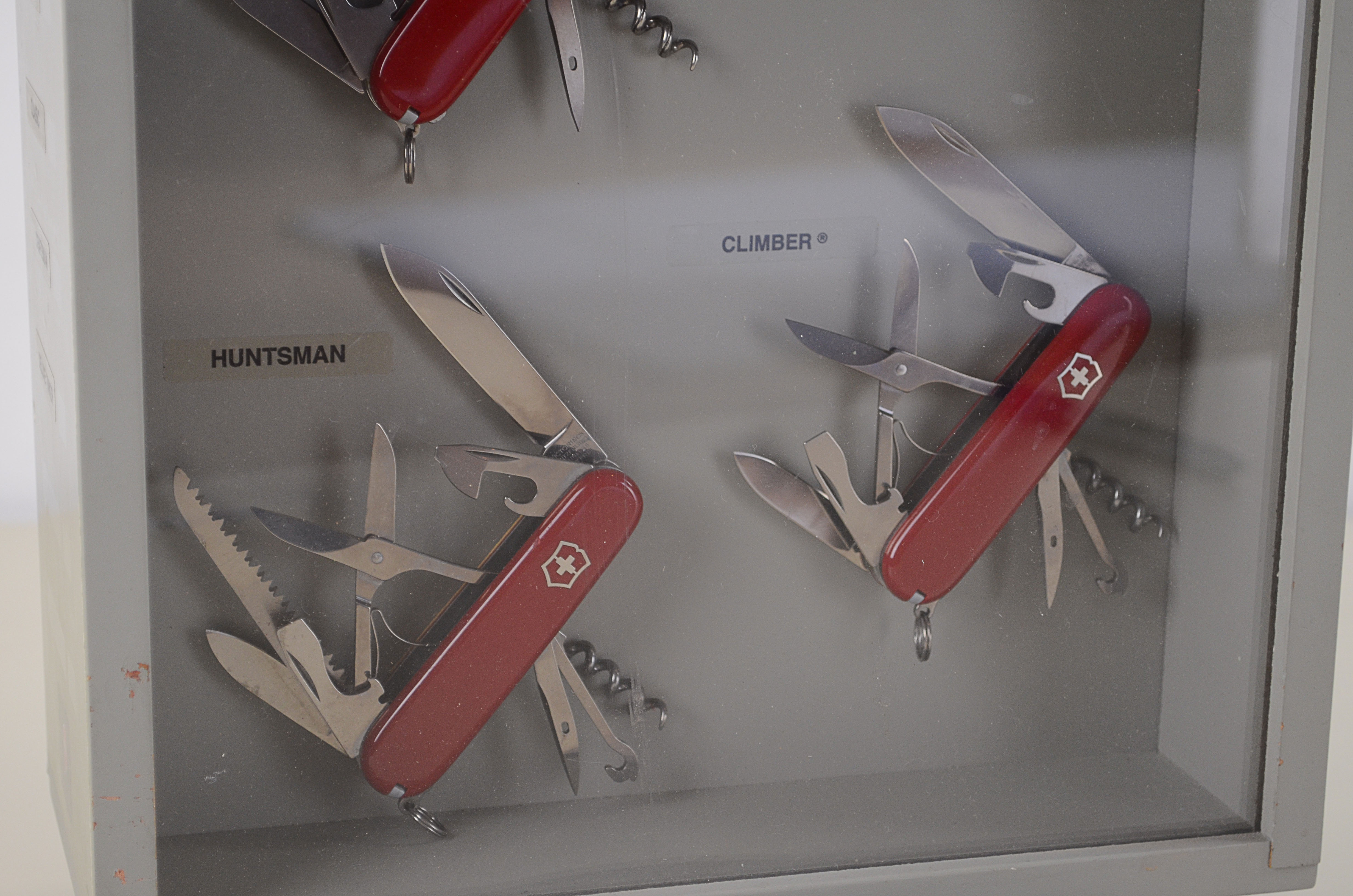 Great Victorinox Swiss Army Knife Store Display with Original Knives