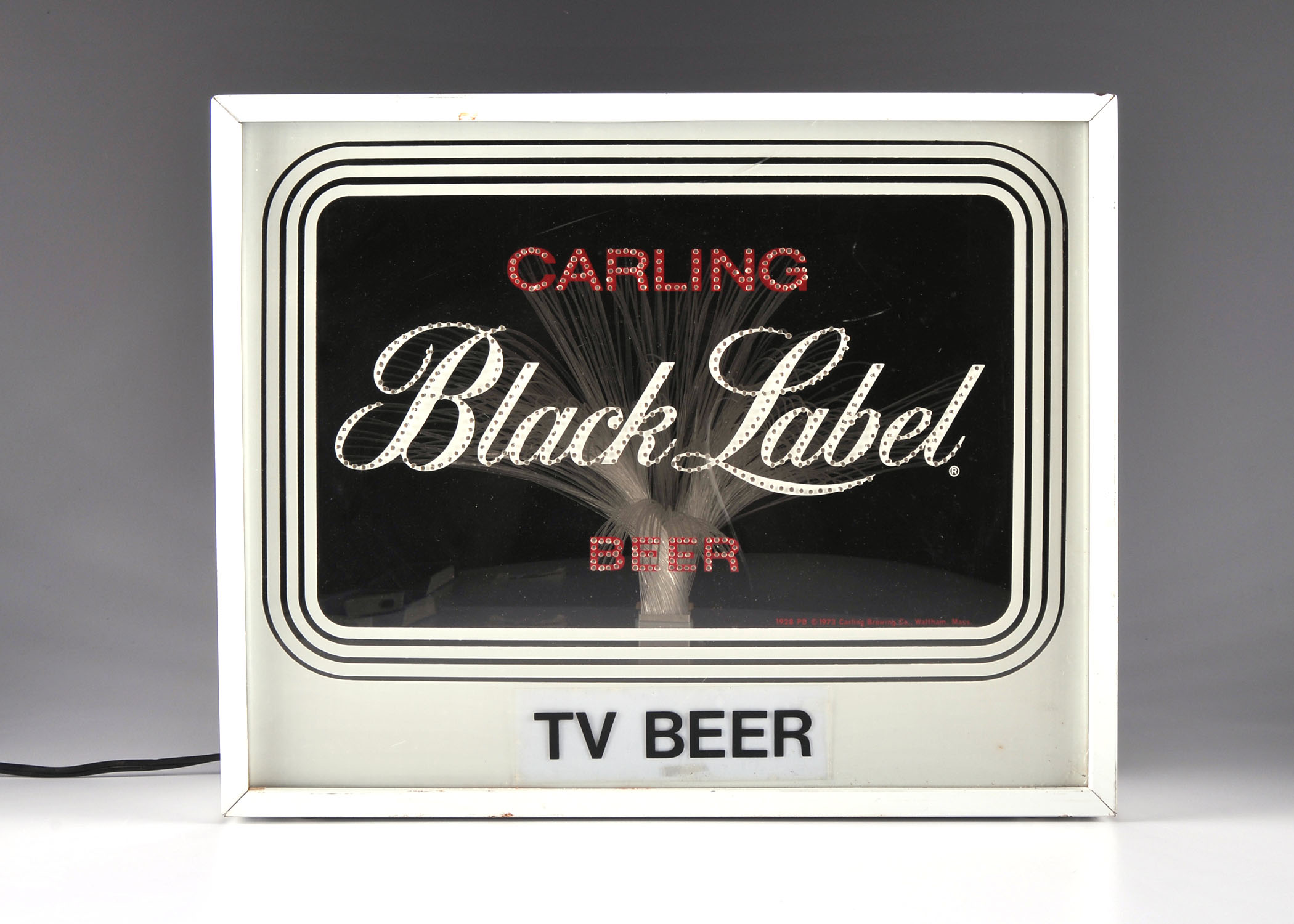 Carling Black Label Beer Lighted Fiber-optic Sign 