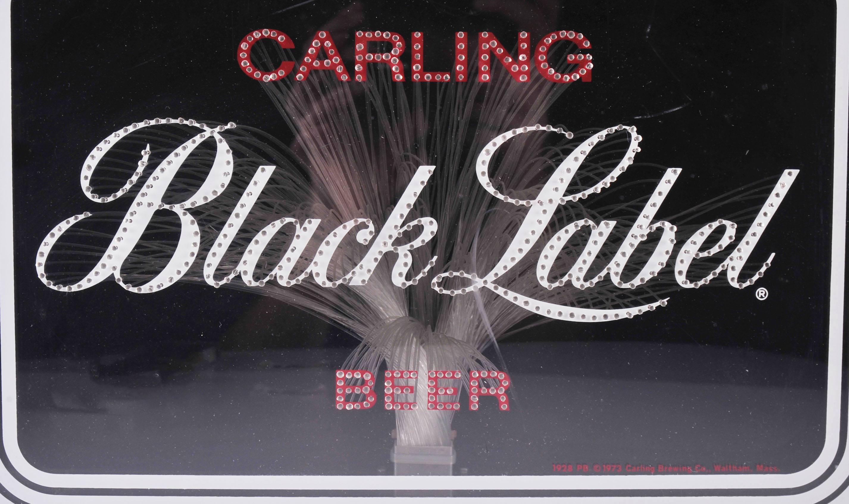 Carling Black Label Beer Lighted Fiber-optic Sign 
