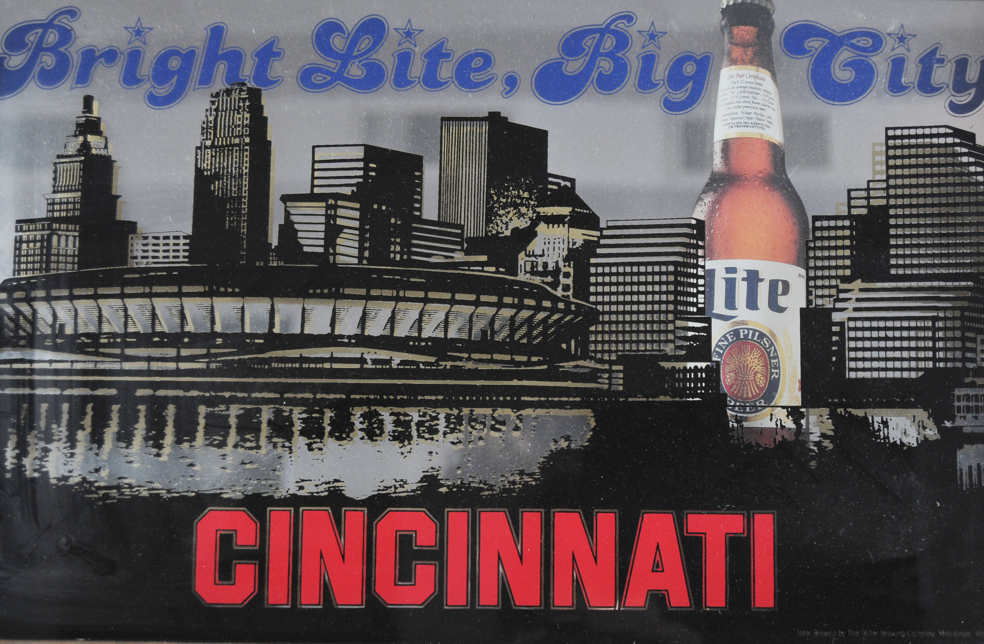 Cool Vintage Cincinnati Lite Beer Sign