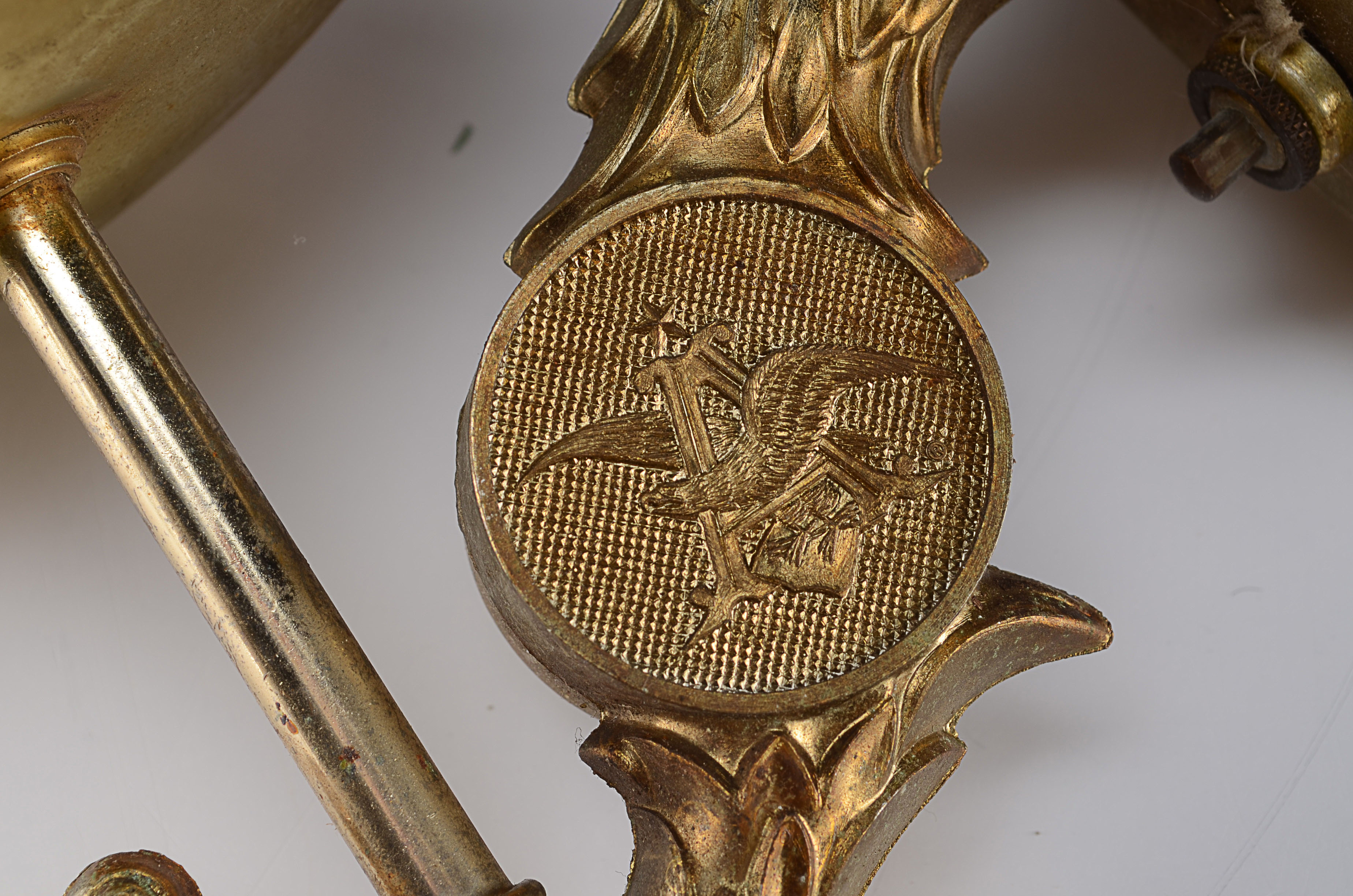 Pair of Glass Globe Budweiser Bar Lights