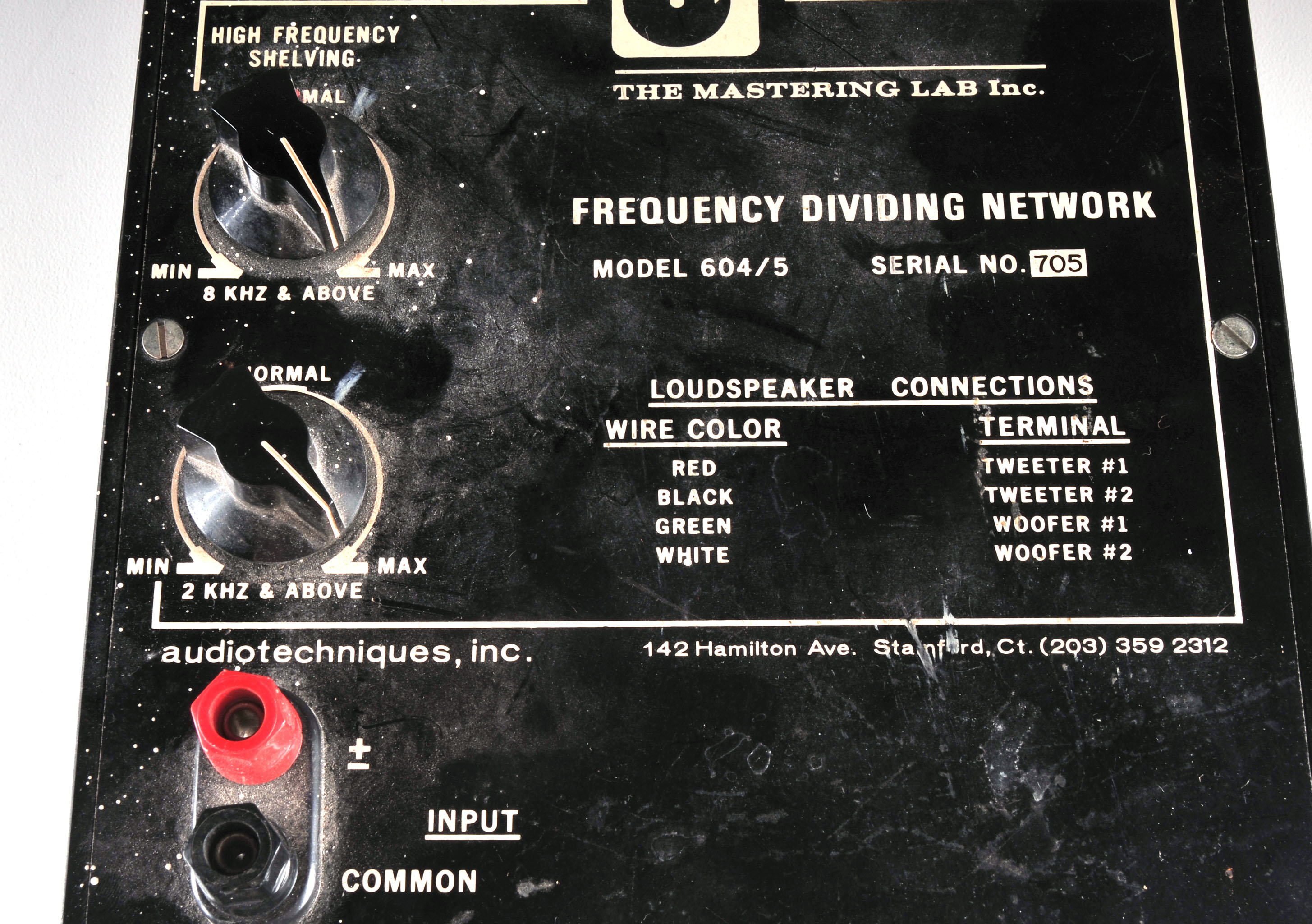 Vintage Frequency Dividing Network