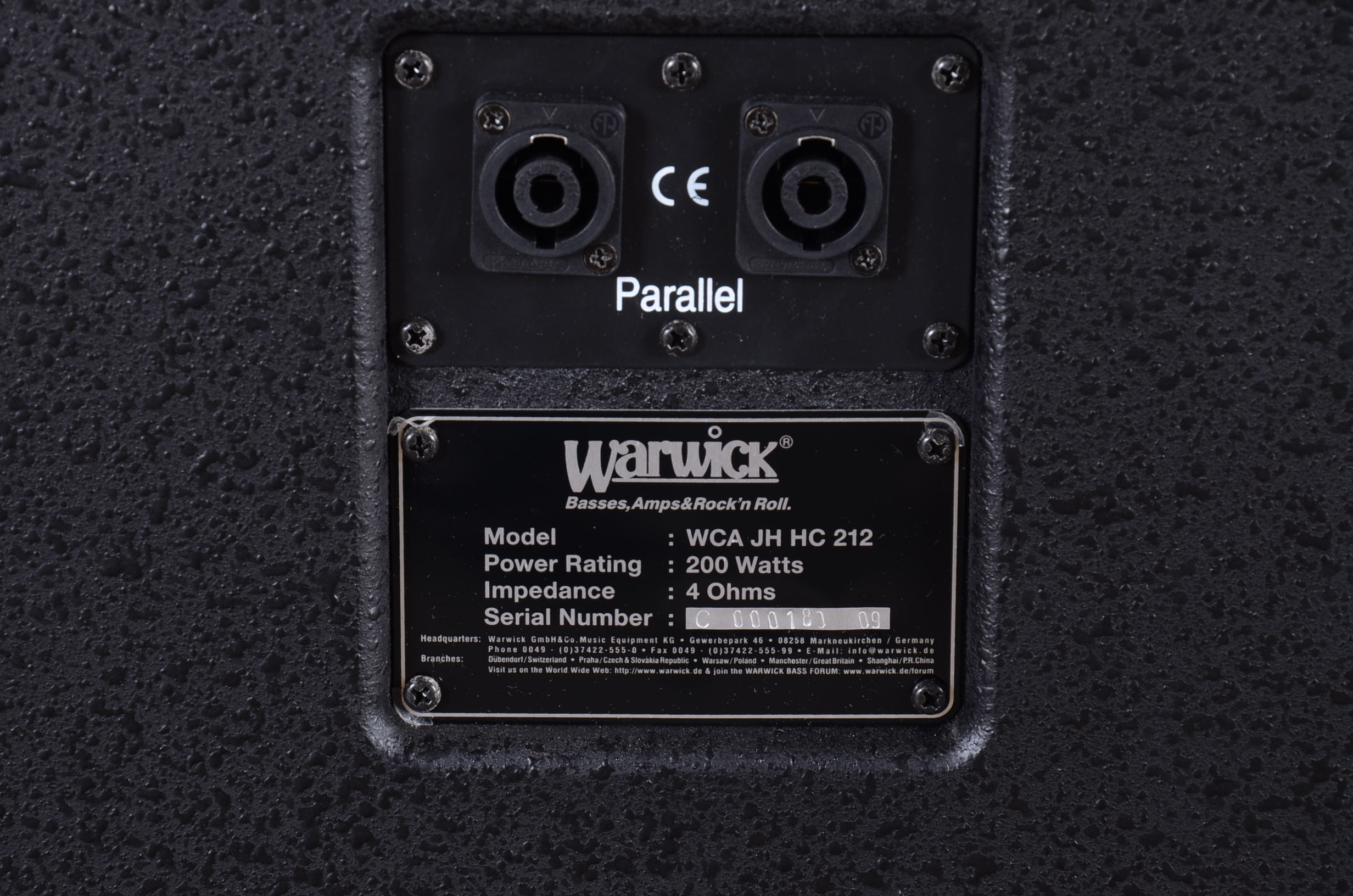 Hellborg Hi Cab Warwick Amplification Speaker