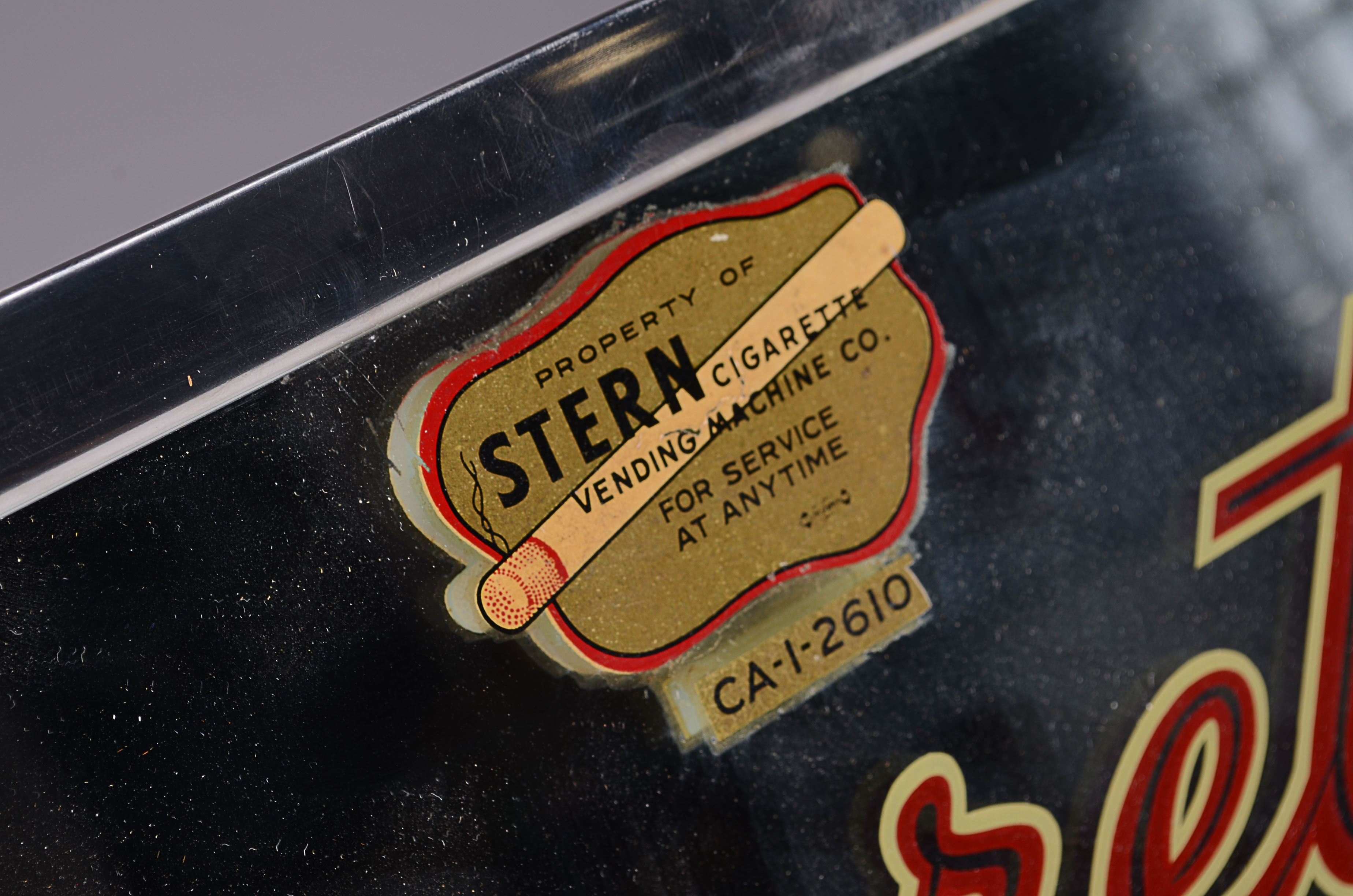 Vintage Cigarette Vending Machine Mirror