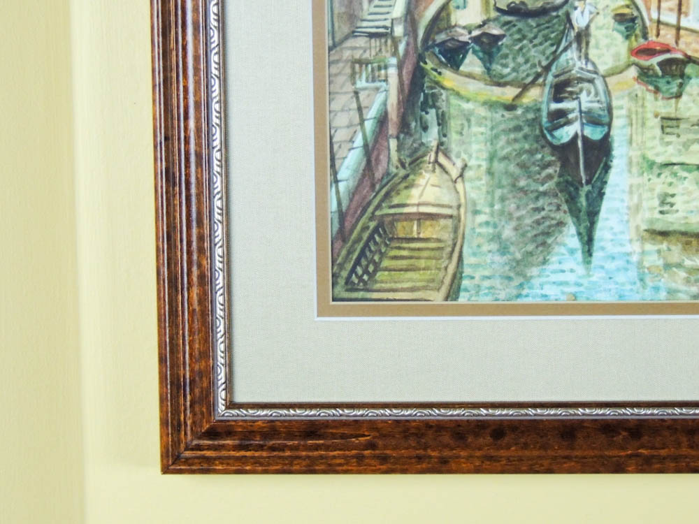 Saverio de Bello Framed Watercolor