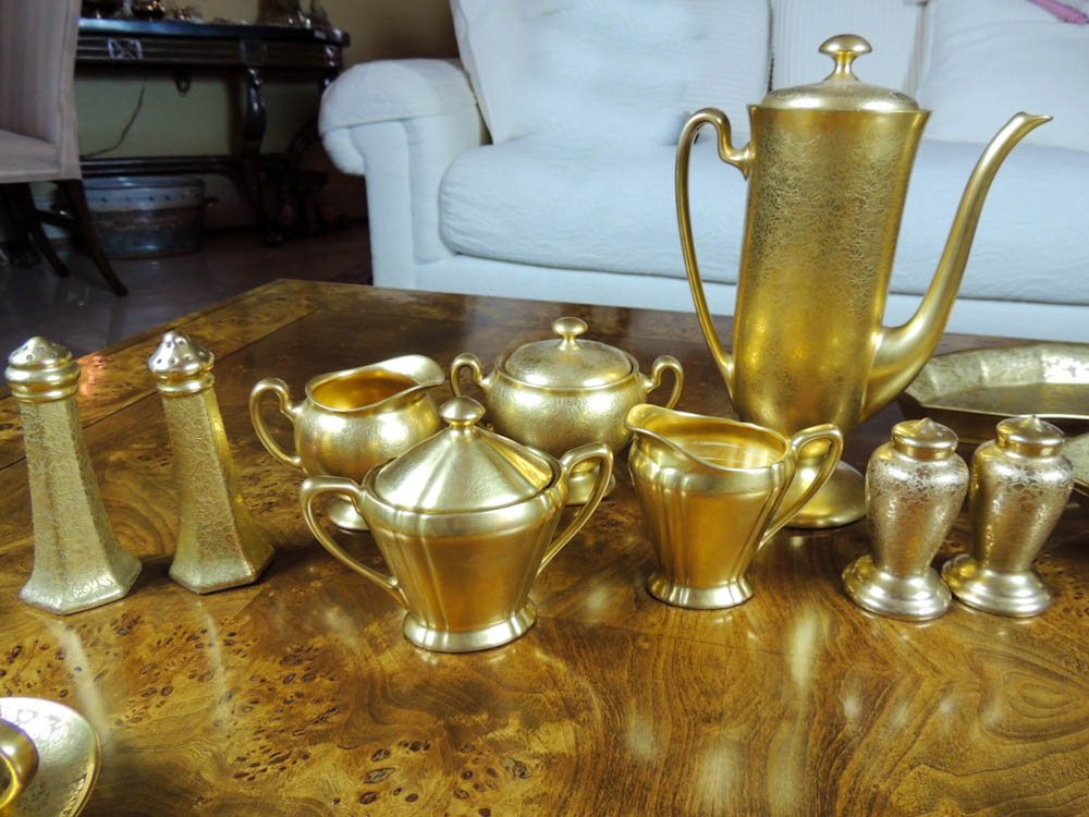 Vintage Gold Decorated China Pieces