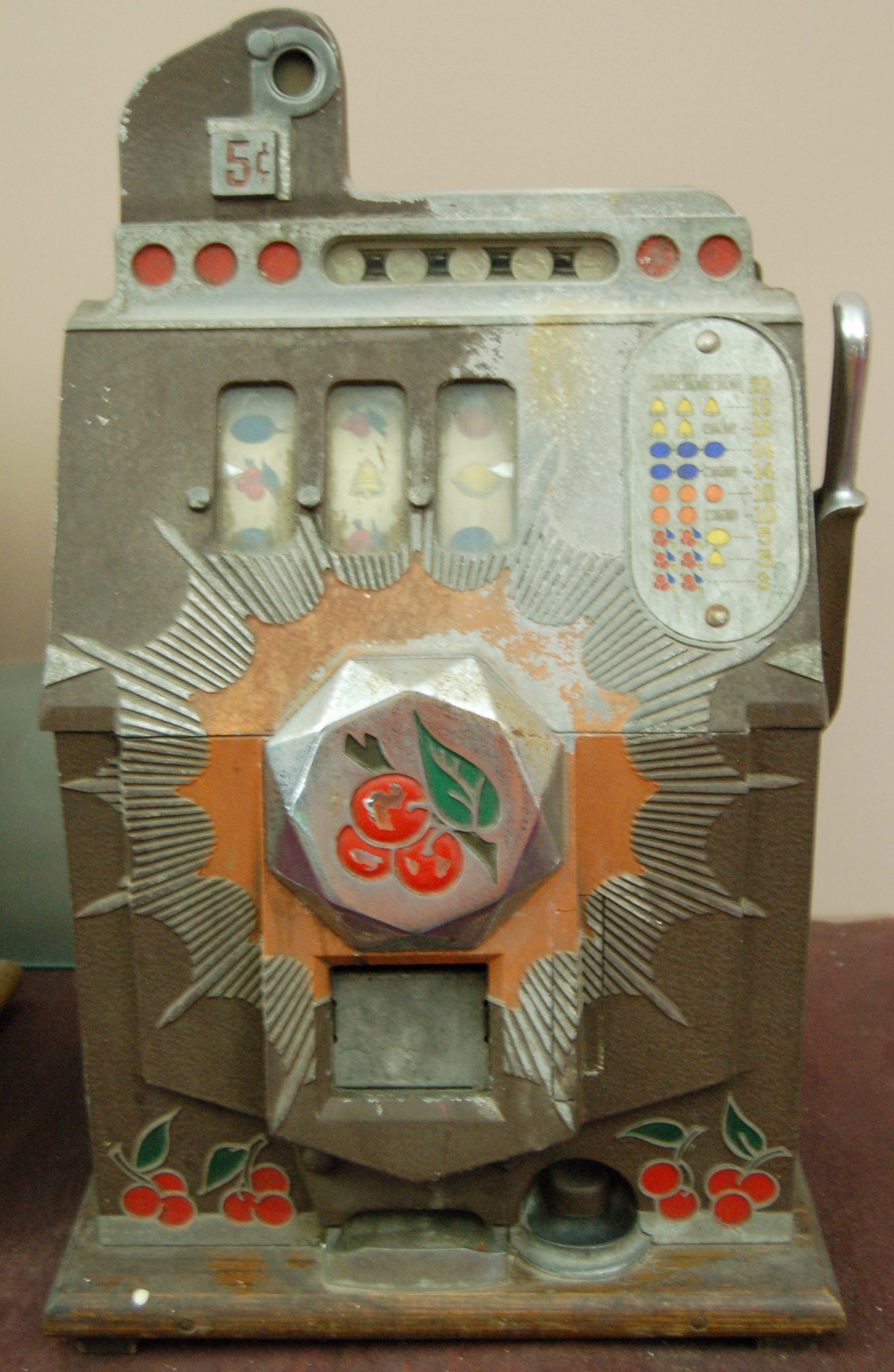 Mills Bursting Cherry Nickel Slot Machine