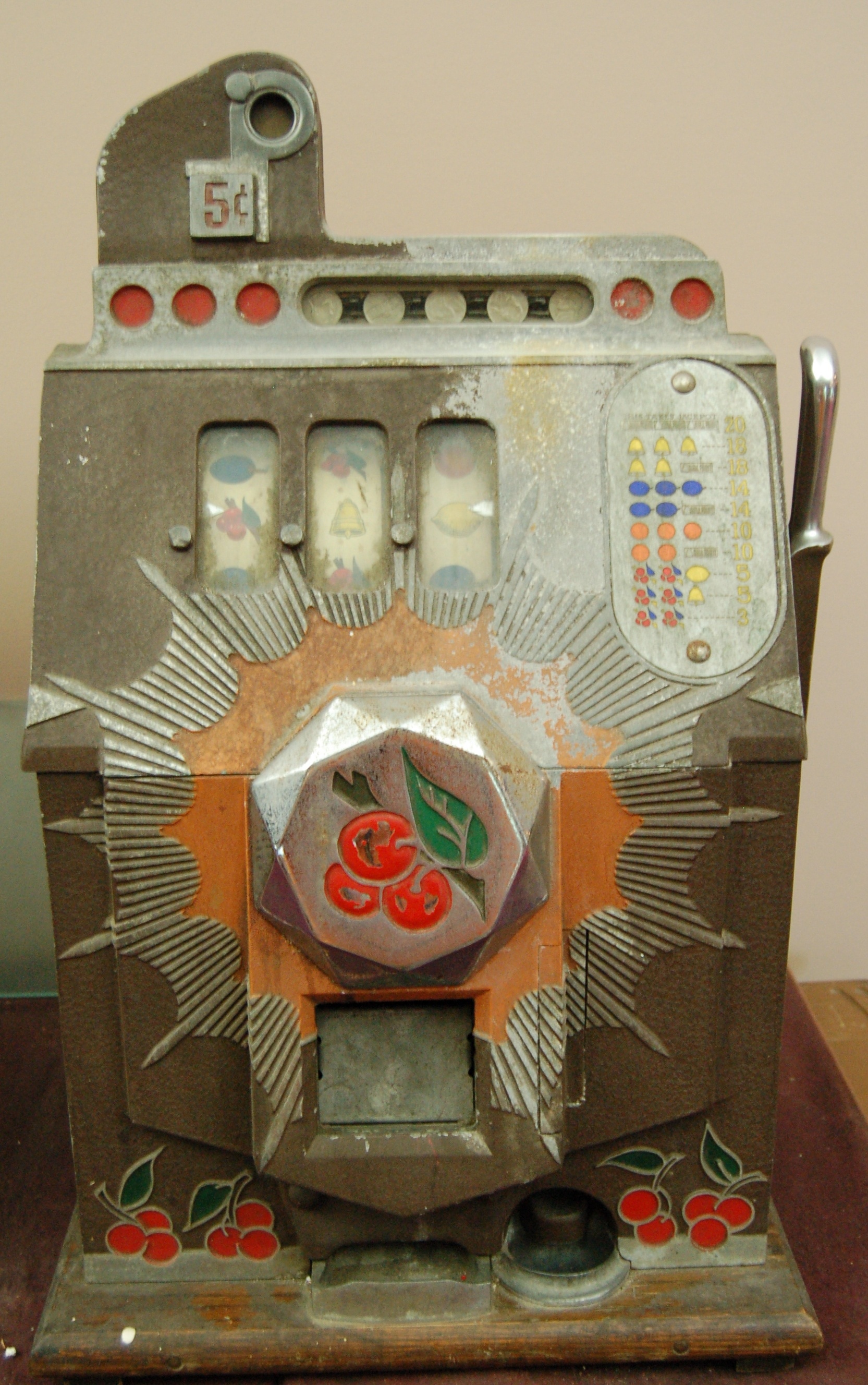 Mills Bursting Cherry Nickel Slot Machine