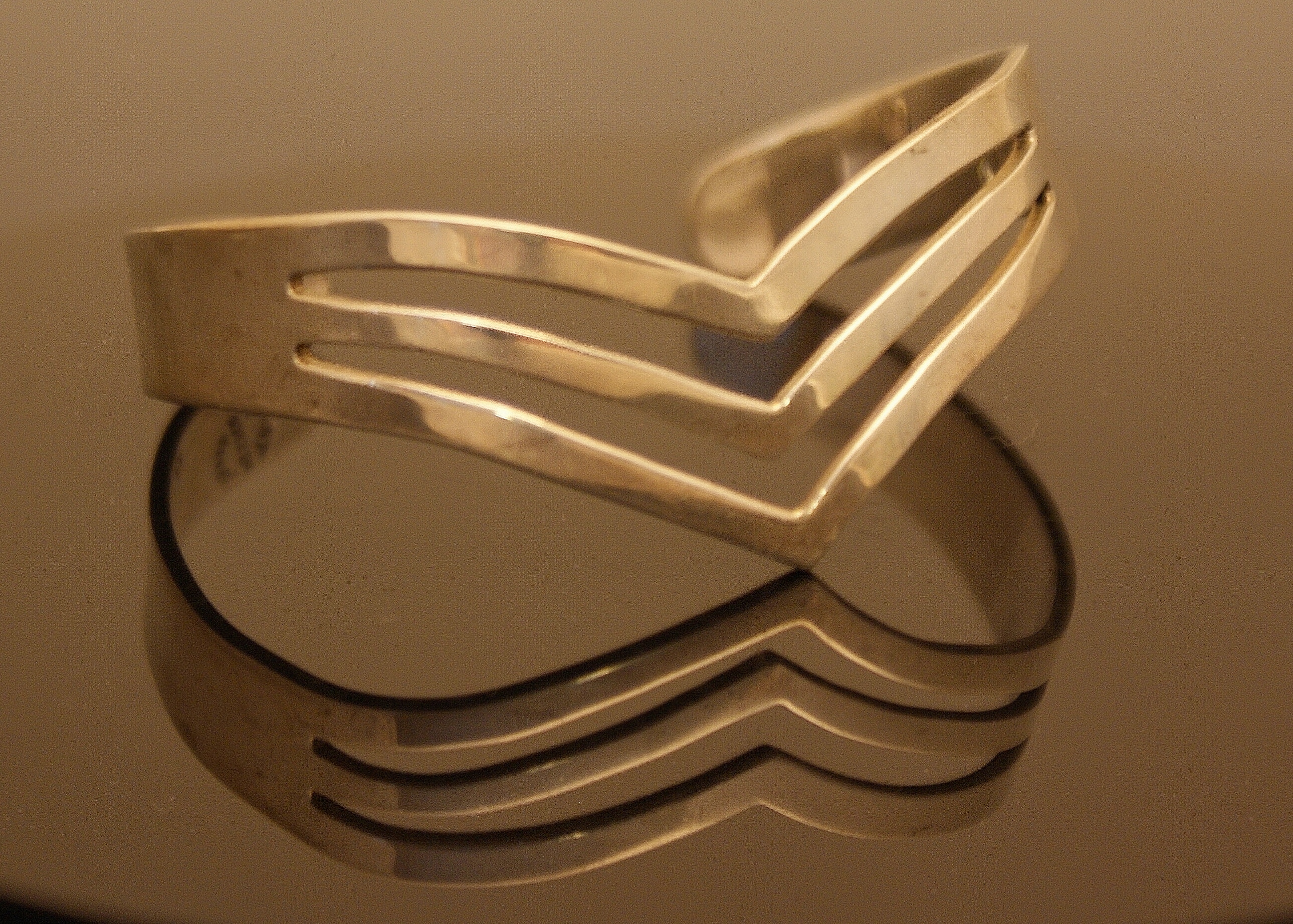 Vintage Taxco 925 Mexican Chevron Bracelet