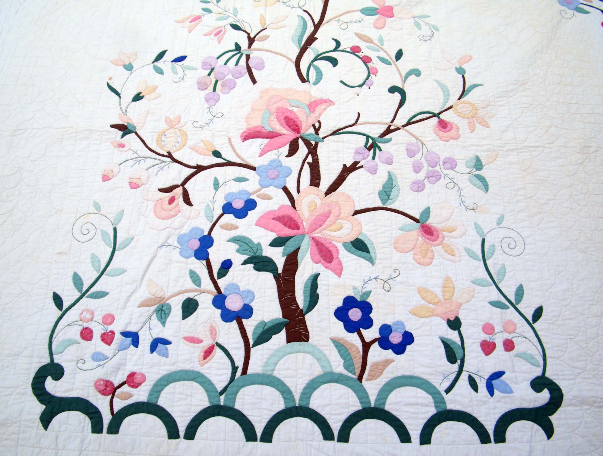 1930's Tree of Life Applique Quilt