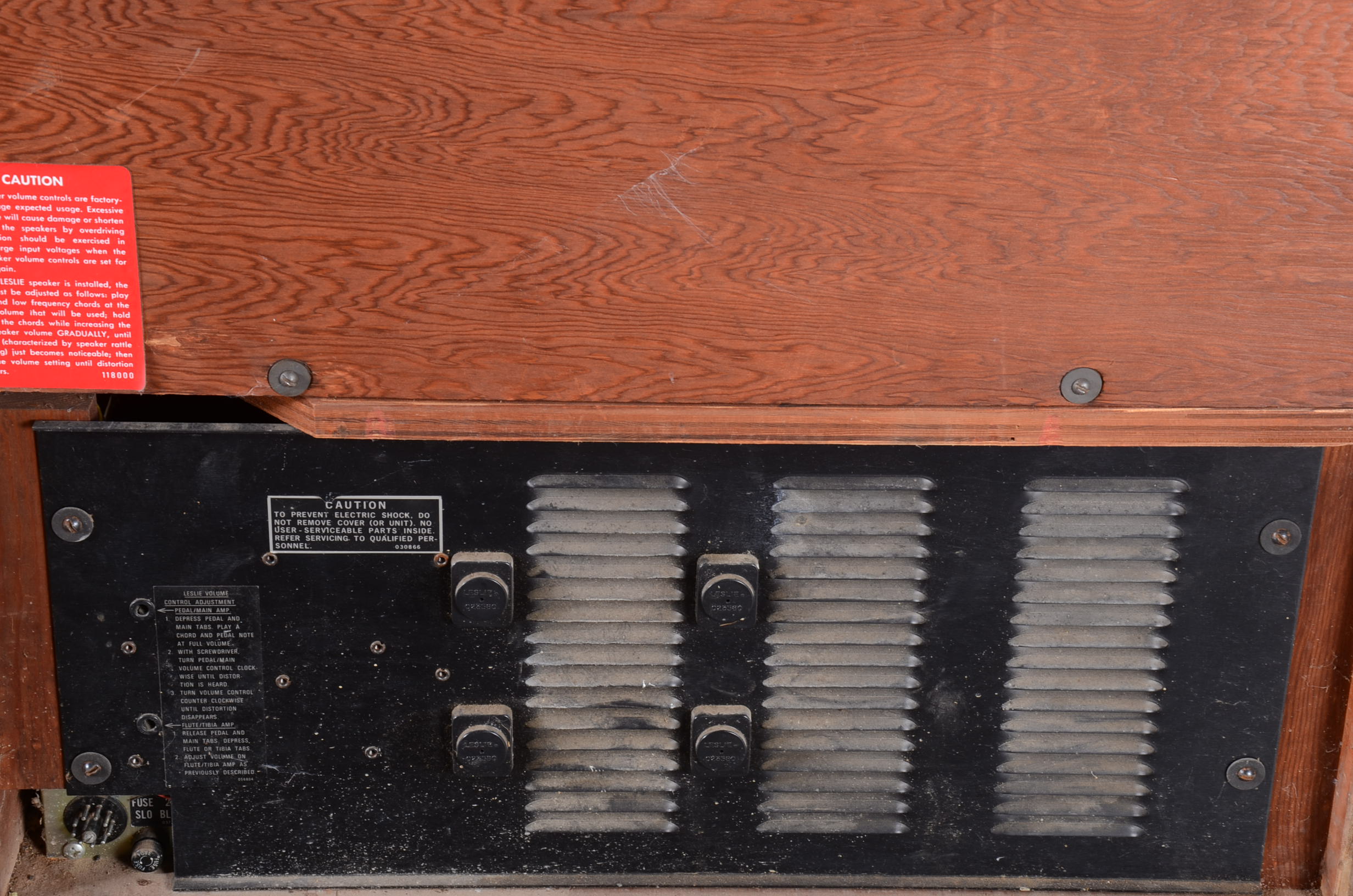 Leslie Organ Speaker with a Leslie Combo Pre-Amp II