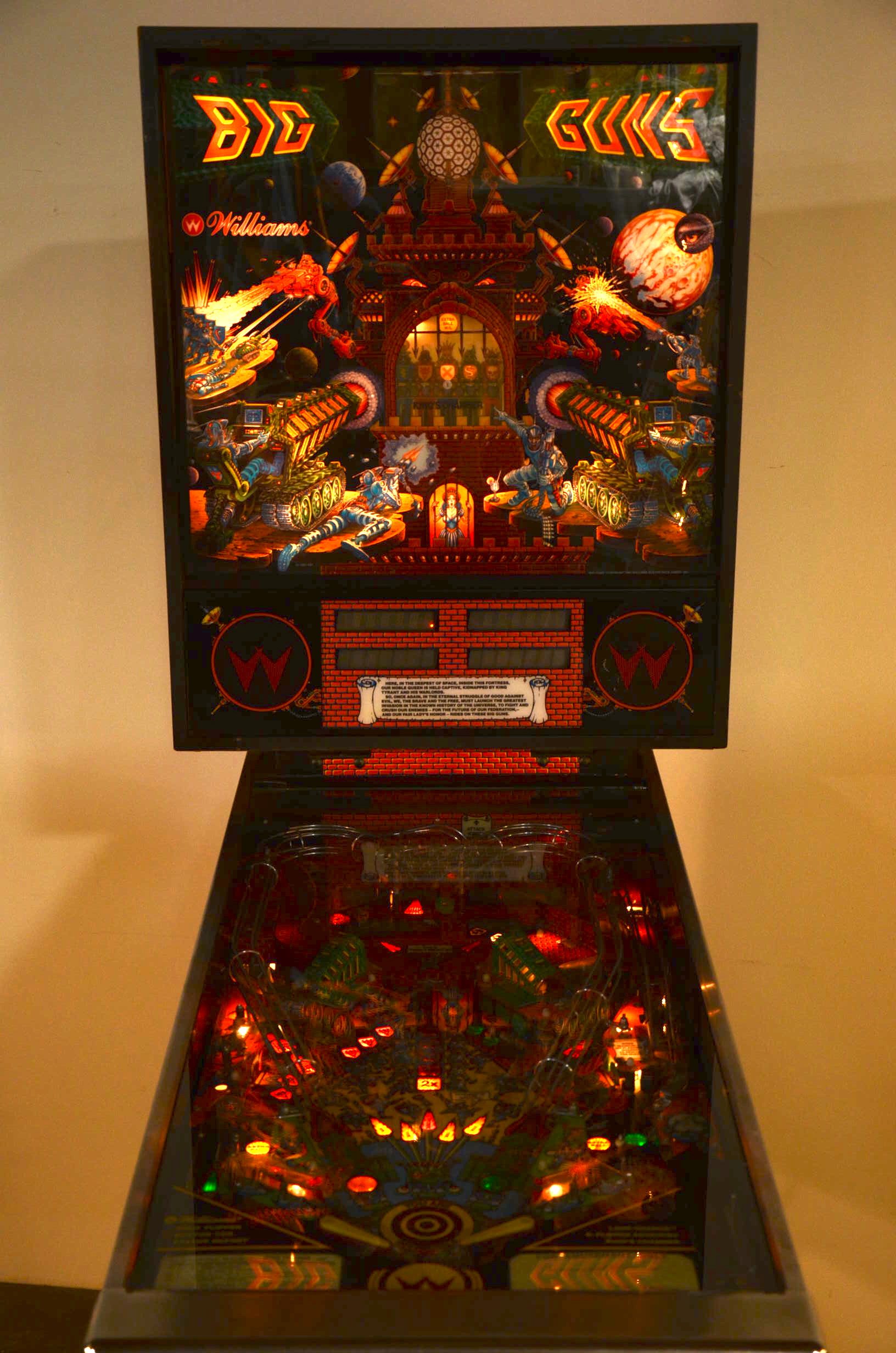 Big Guns Pinball Game by Williams