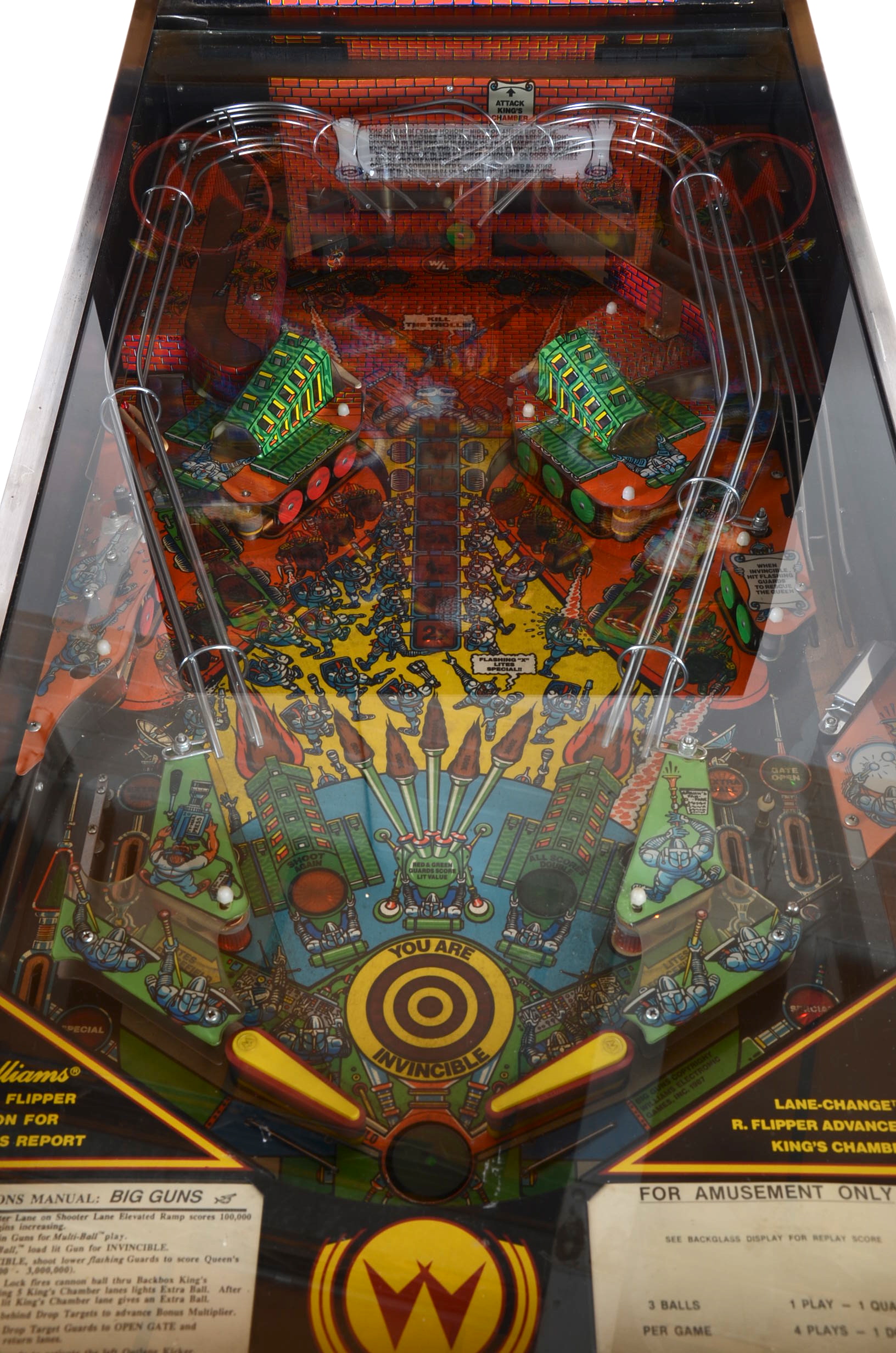 Big Guns Pinball Game by Williams