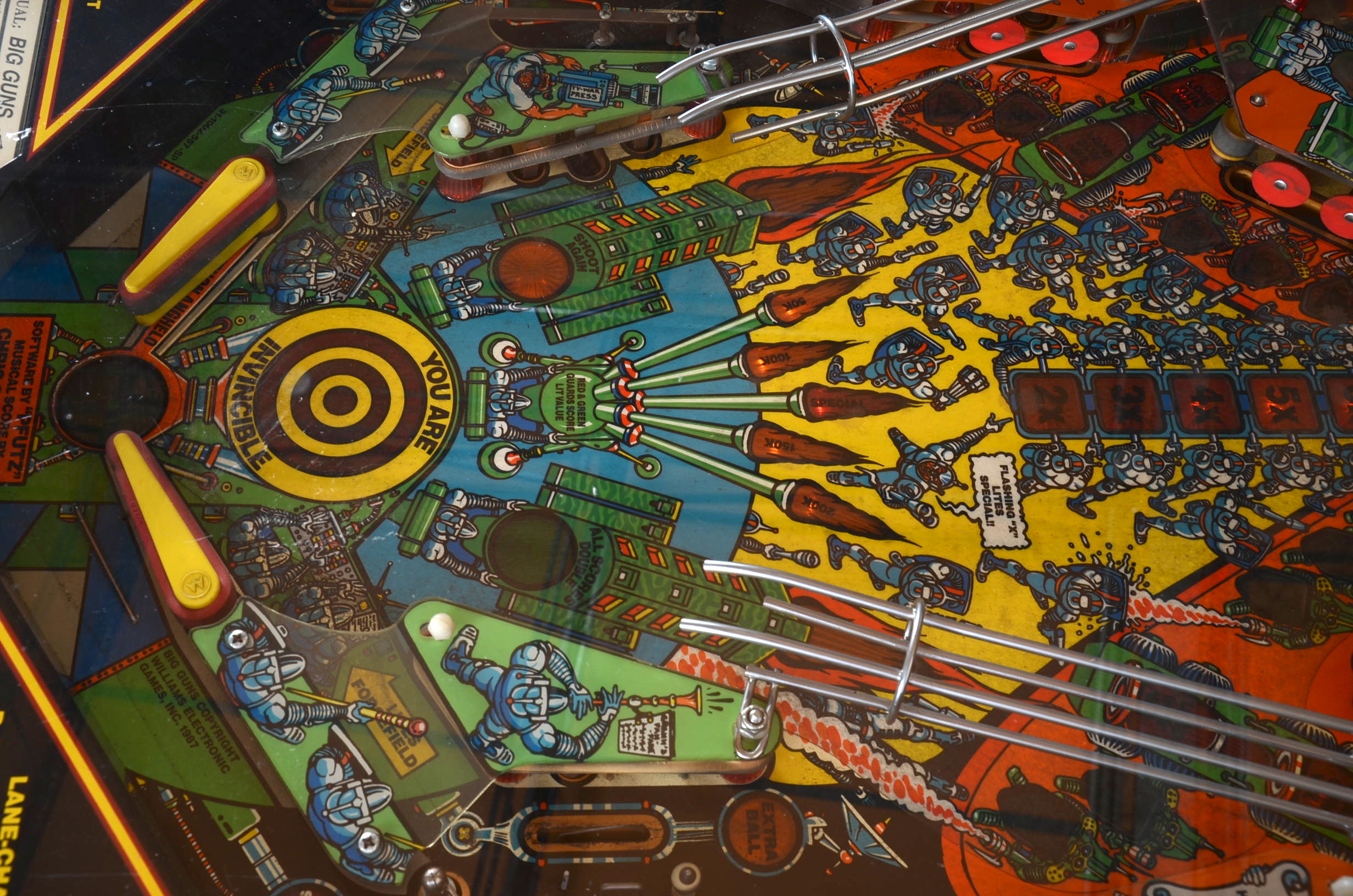 Big Guns Pinball Game by Williams