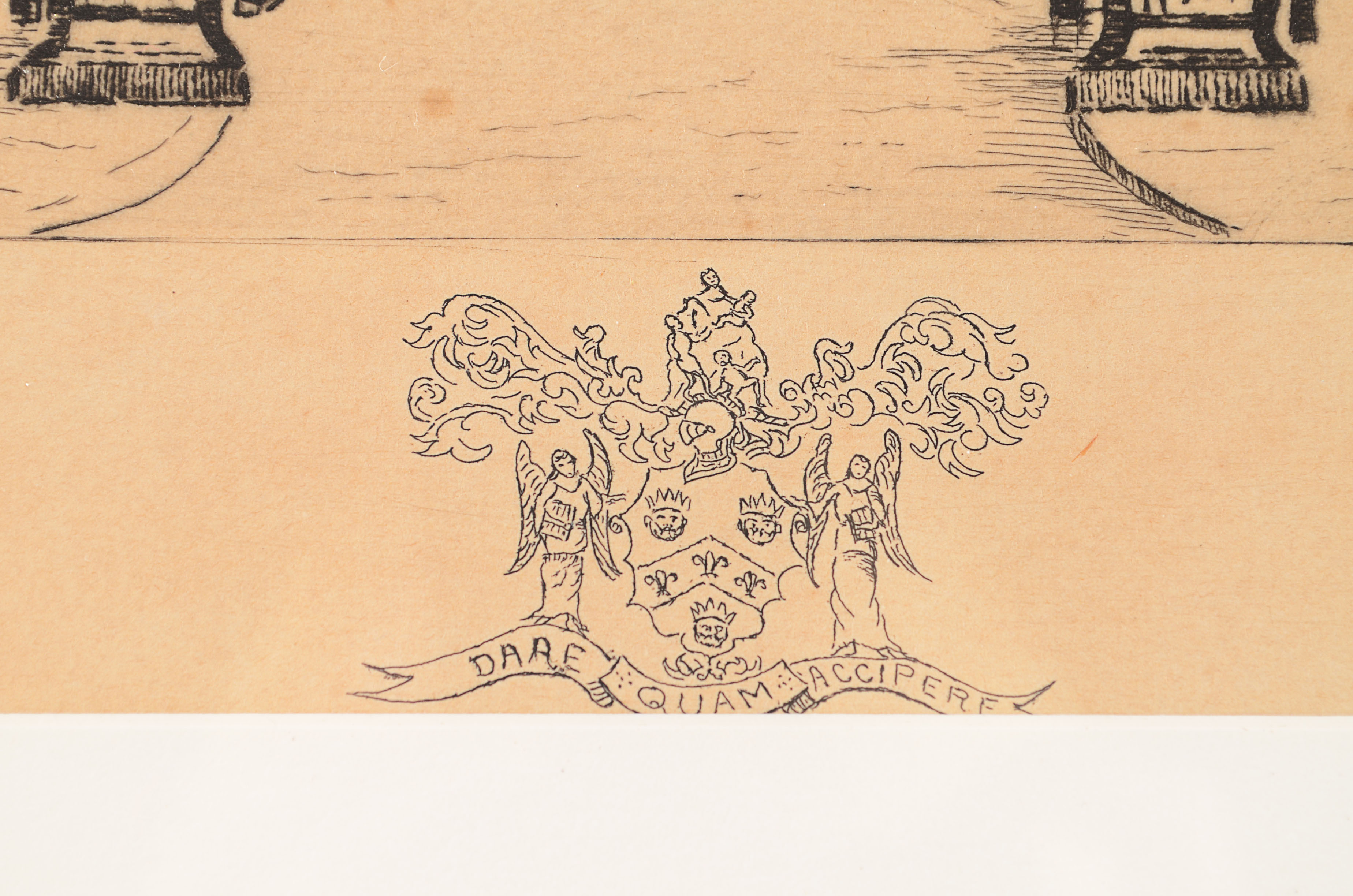 Pencil Signed W.A. Donald Etching, Guy's Hospital