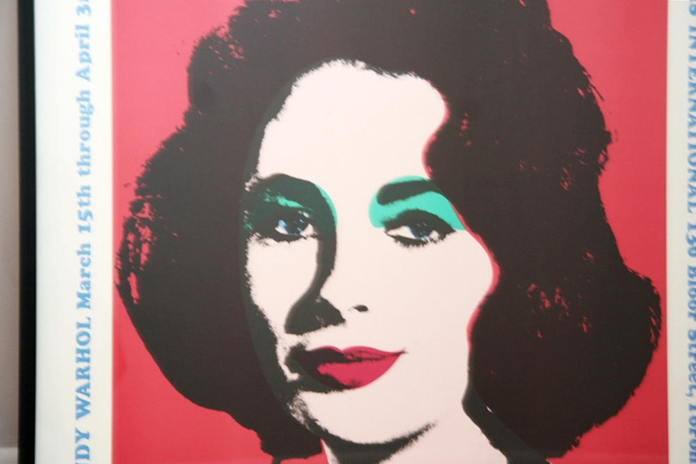 Andy Warhol Exhibition Poster, "Red Liz," Morris International,