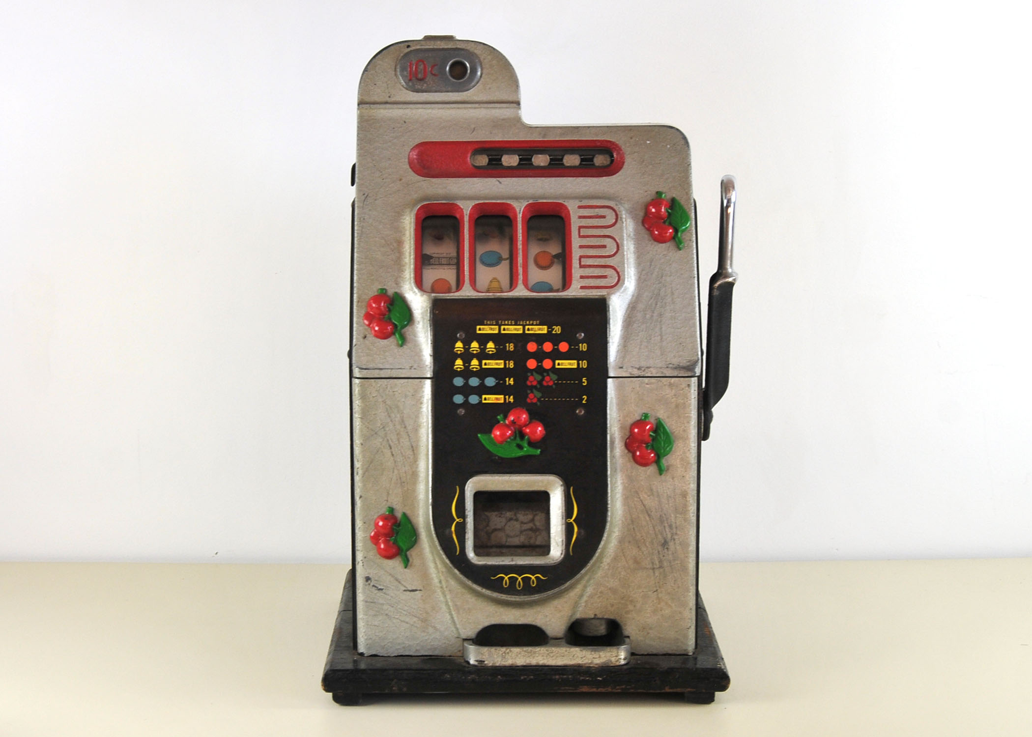 10 Cent Mills Novelty Gooseneck Operators Bell Slot Machine 