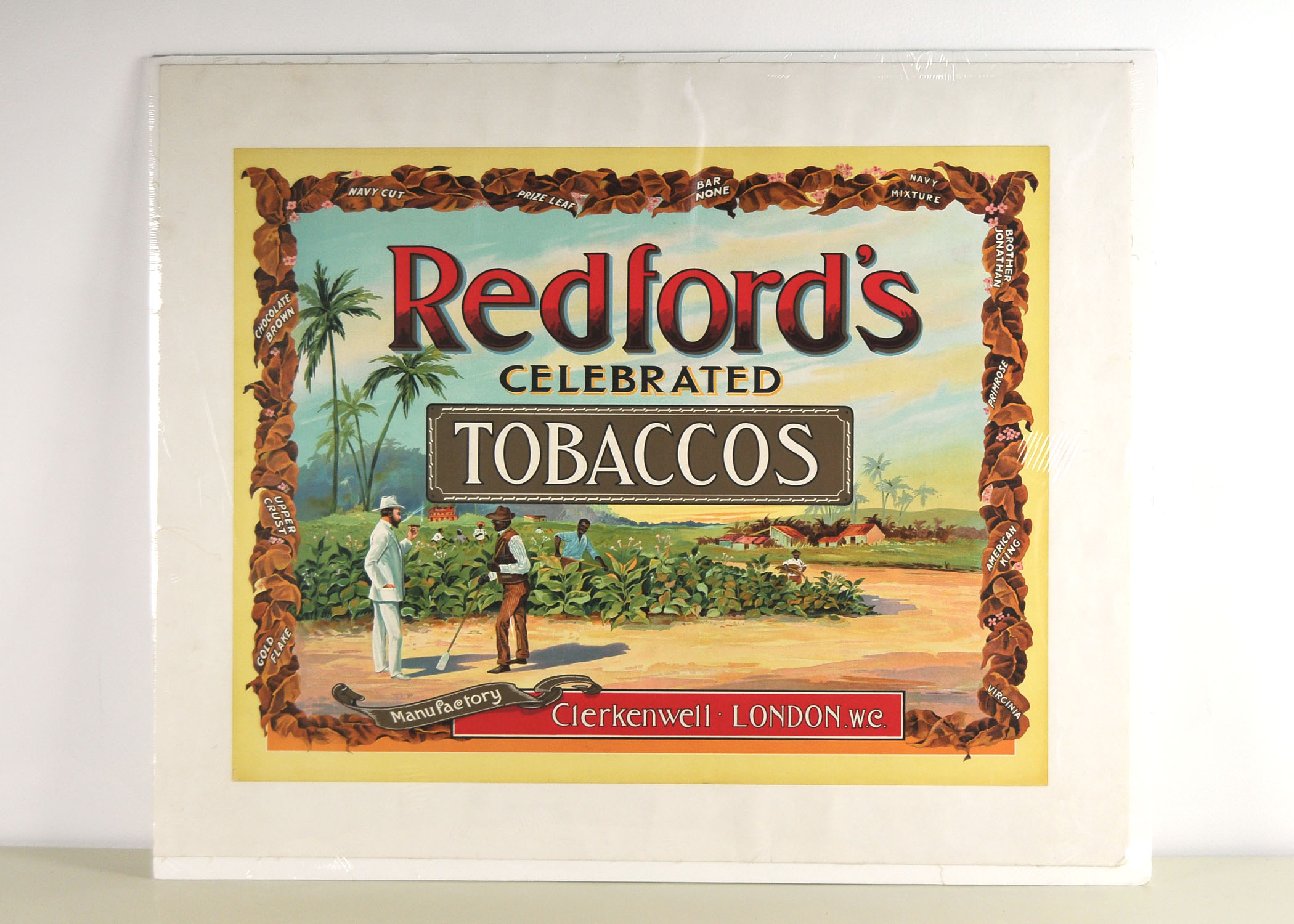 Original Redford's Tobaccos Poster 