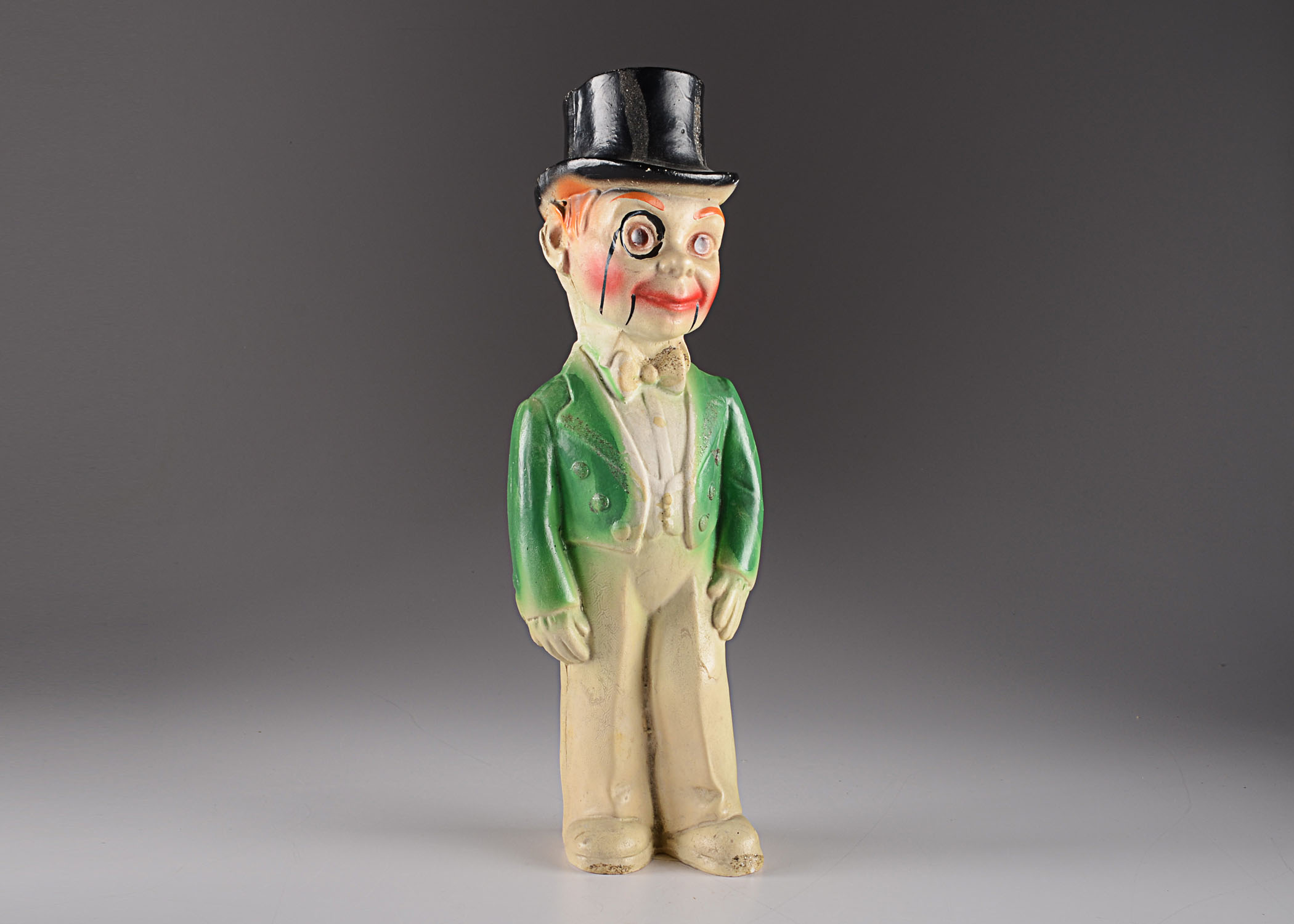 Charlie McCarthy Chalkware Statue