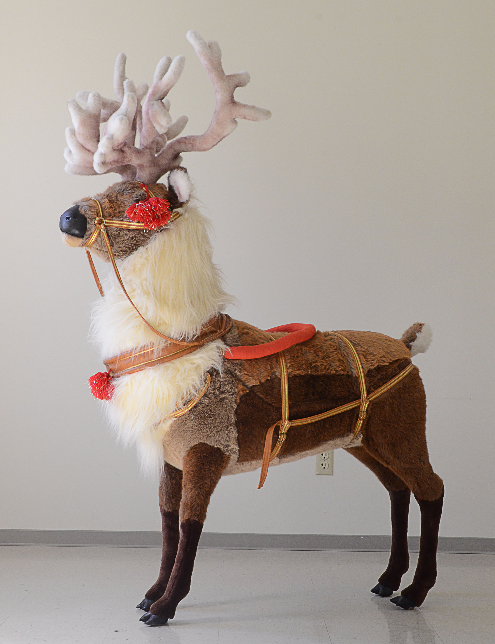 Life Sized Plush Reindeer Prop