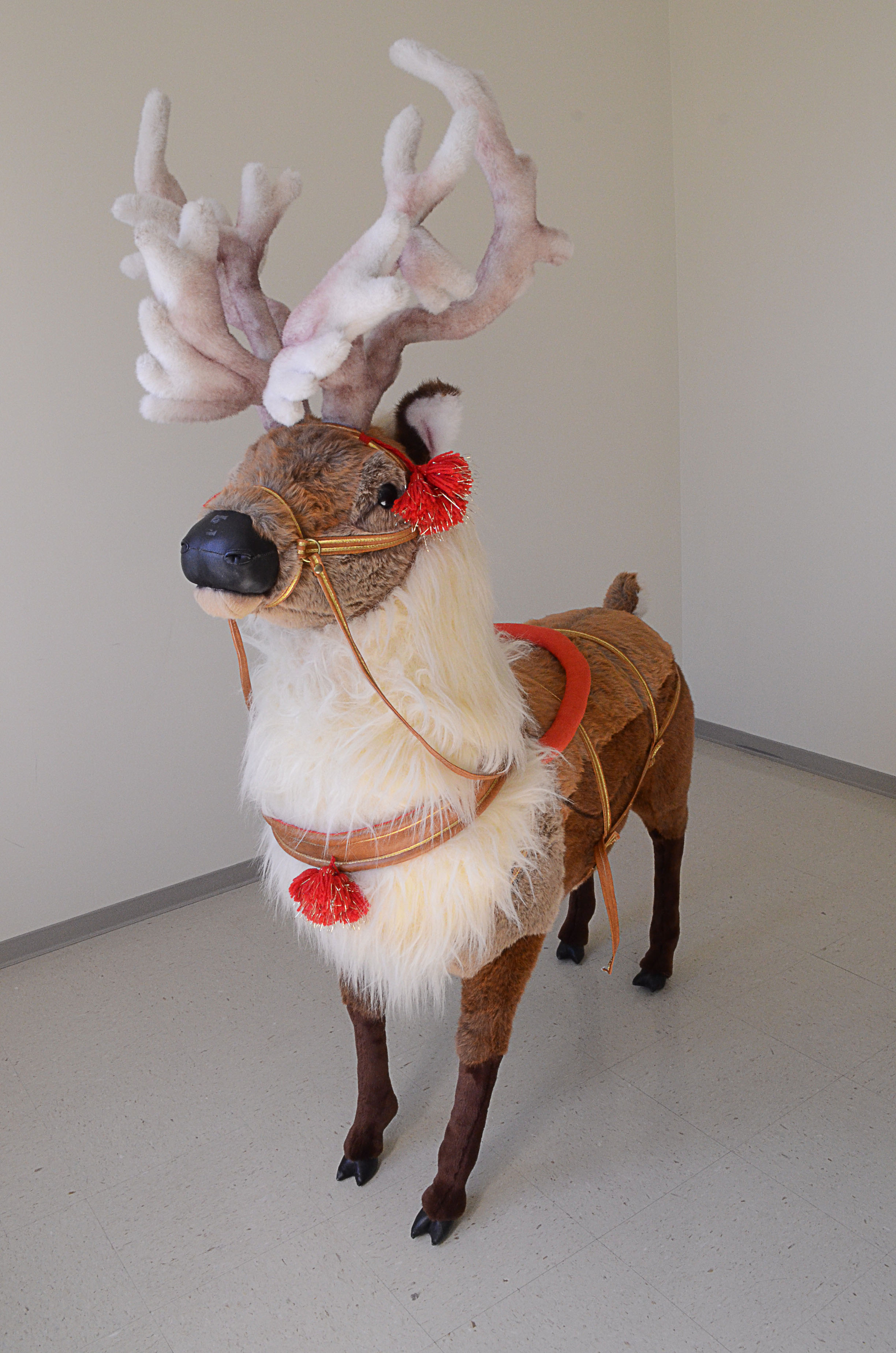 Life Sized Plush Reindeer Prop