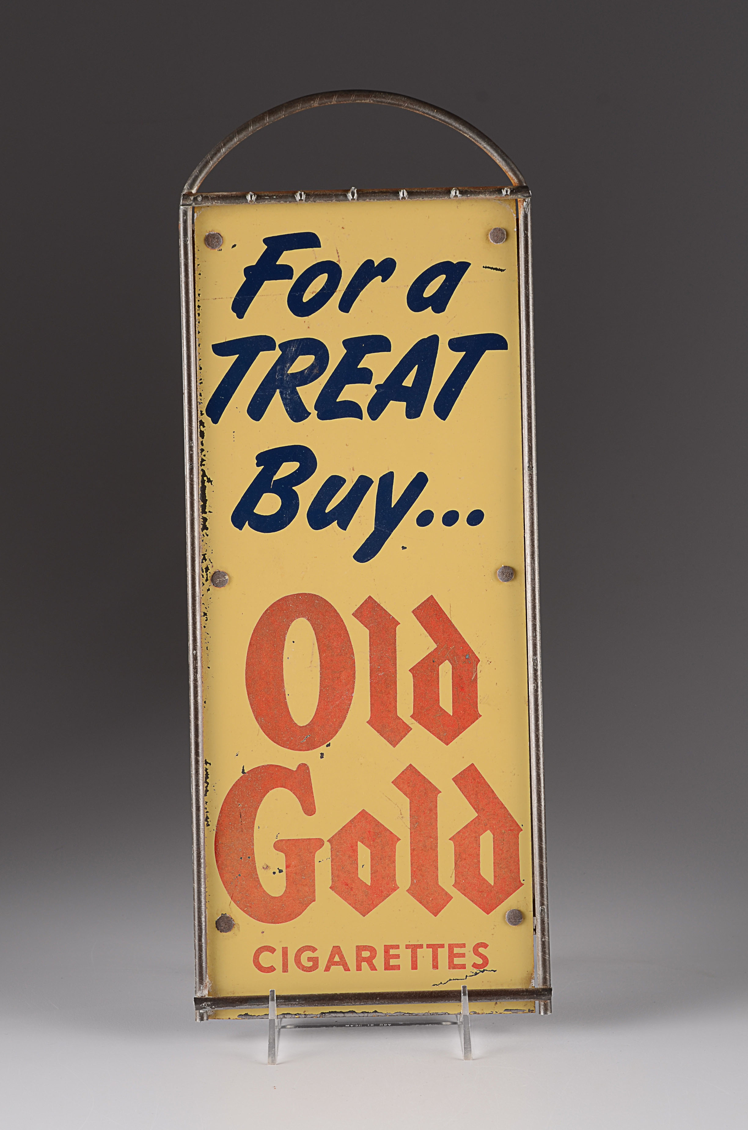 Vintage Old Gold Tin SIgn