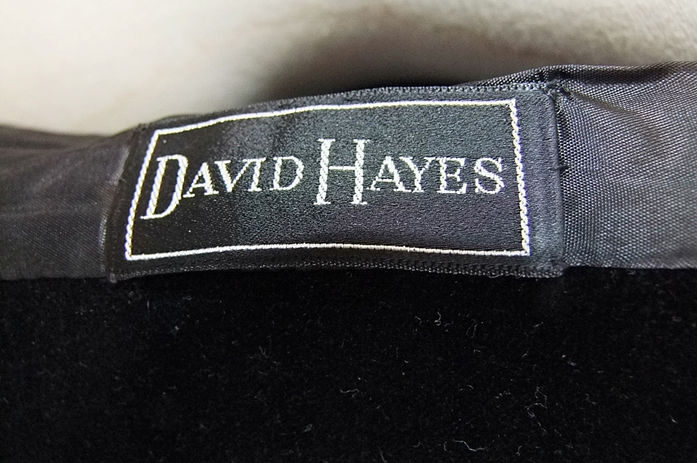 Vintage David Hayes Black Velvet Tailored Hunter Style Jacket