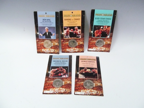 MGM Grand Commemorative Boxing Tokens